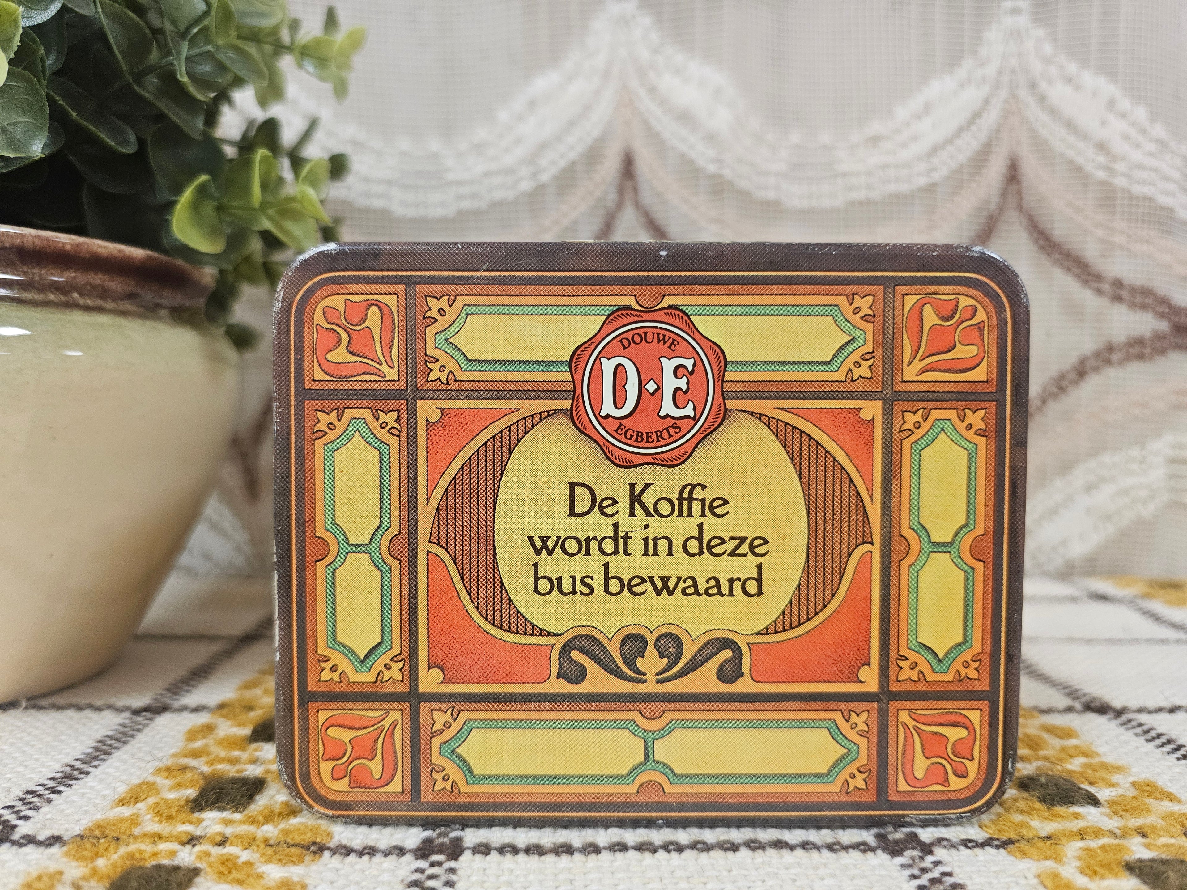 Douwe Egberts koffie bewaar blik