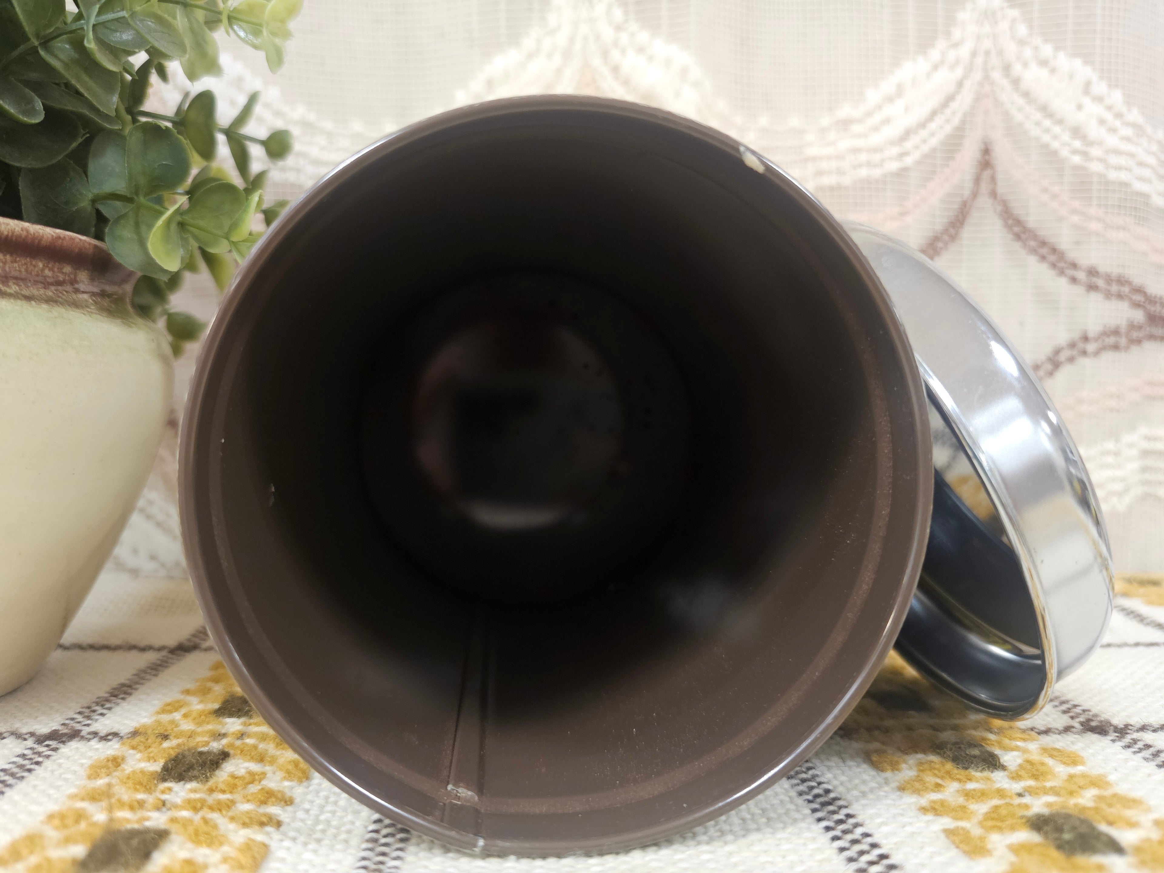 Brabantia boterbloem theeblik vintage 16 cm hoog