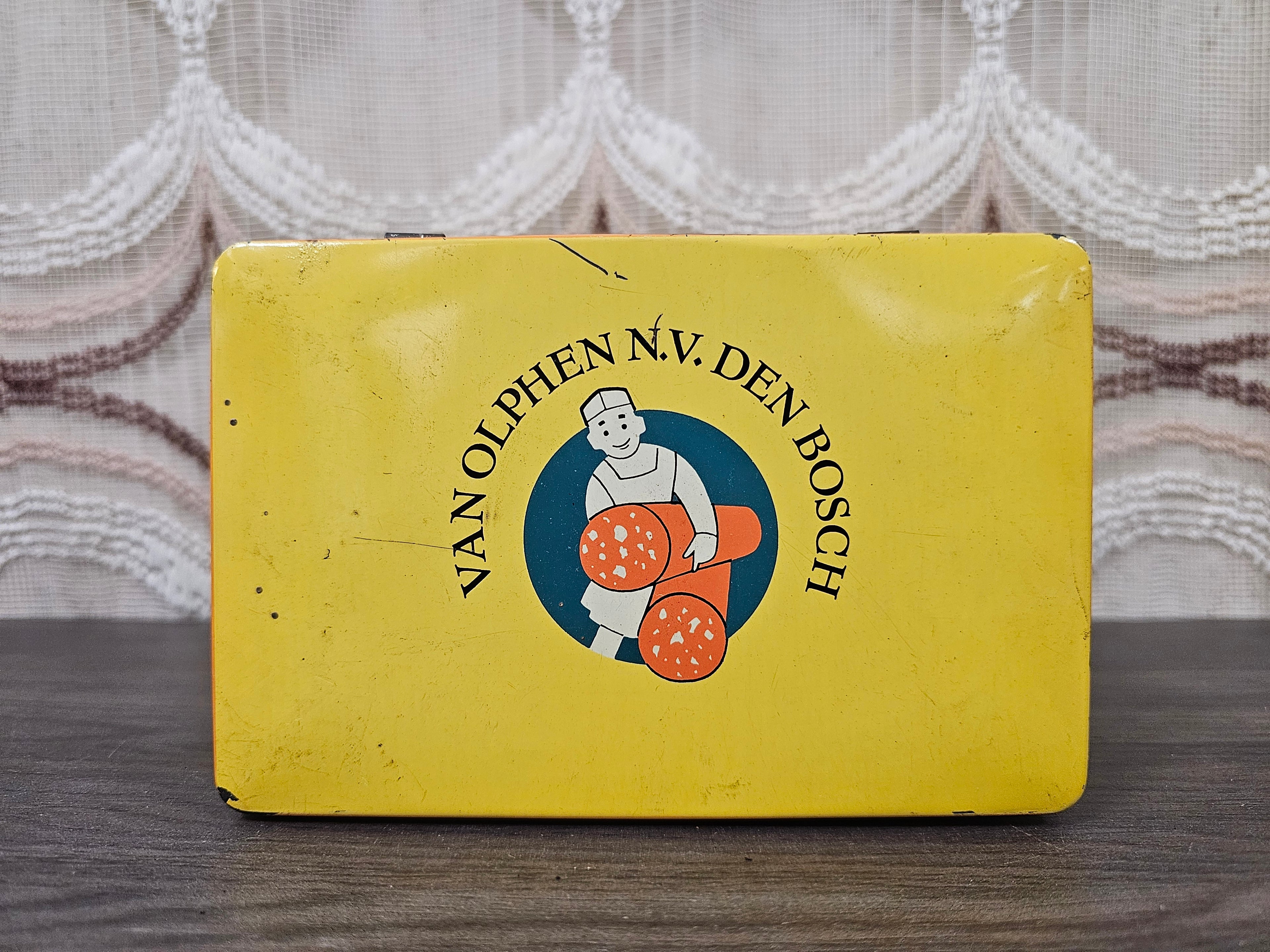 Vintage kruidenblik Van Olphen gemengde specerijen, Den Bosch