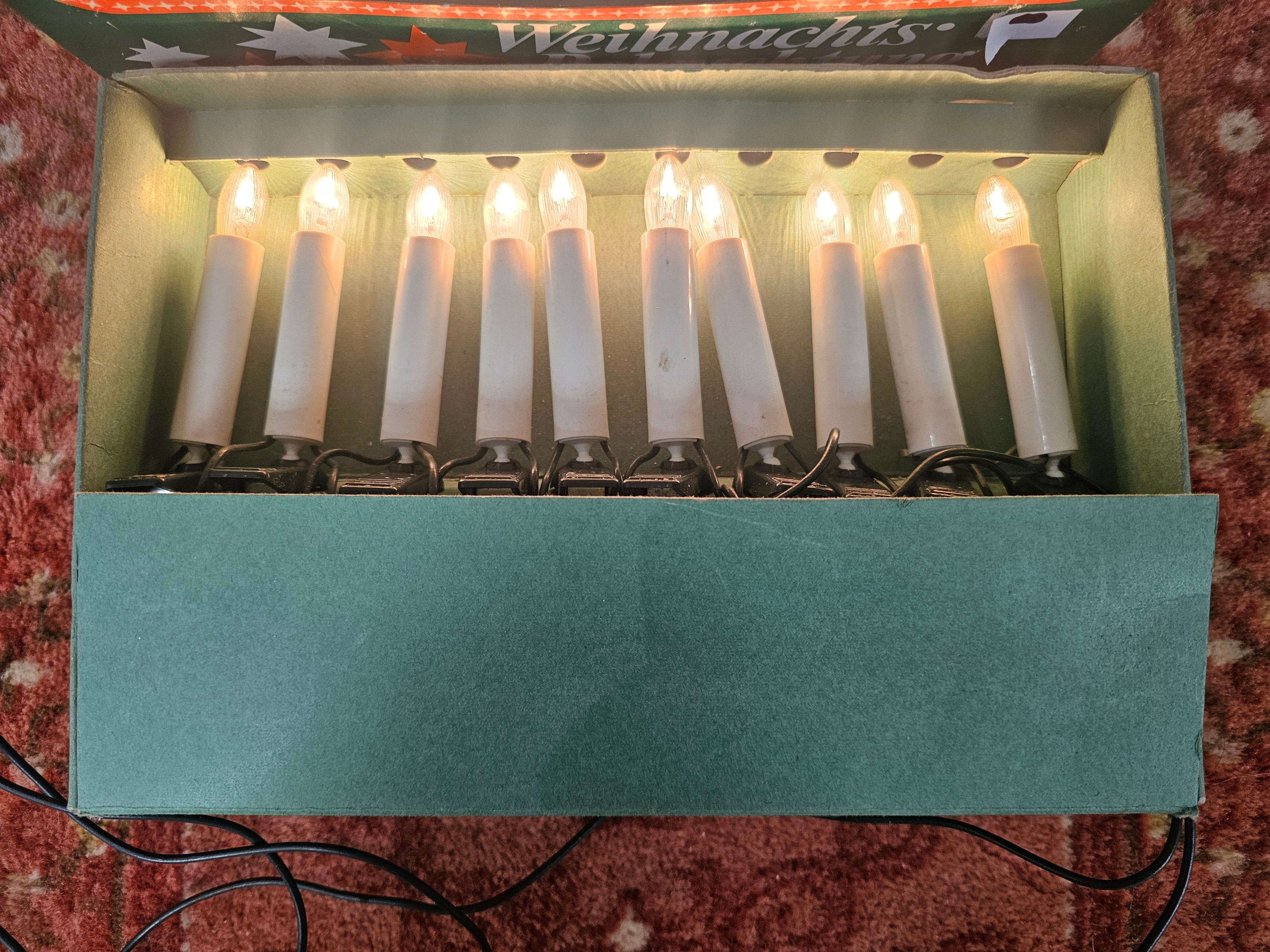 Vintage Duitse kerstboomverlichting Weihnachts Beleuchtung