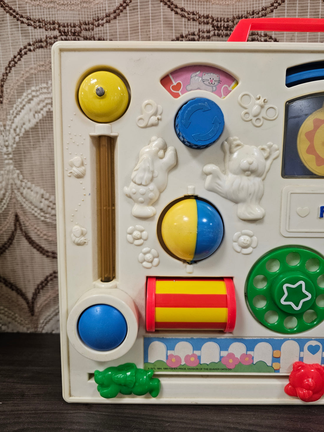 Vintage Fisher-Price activity center jaren 70 blauw