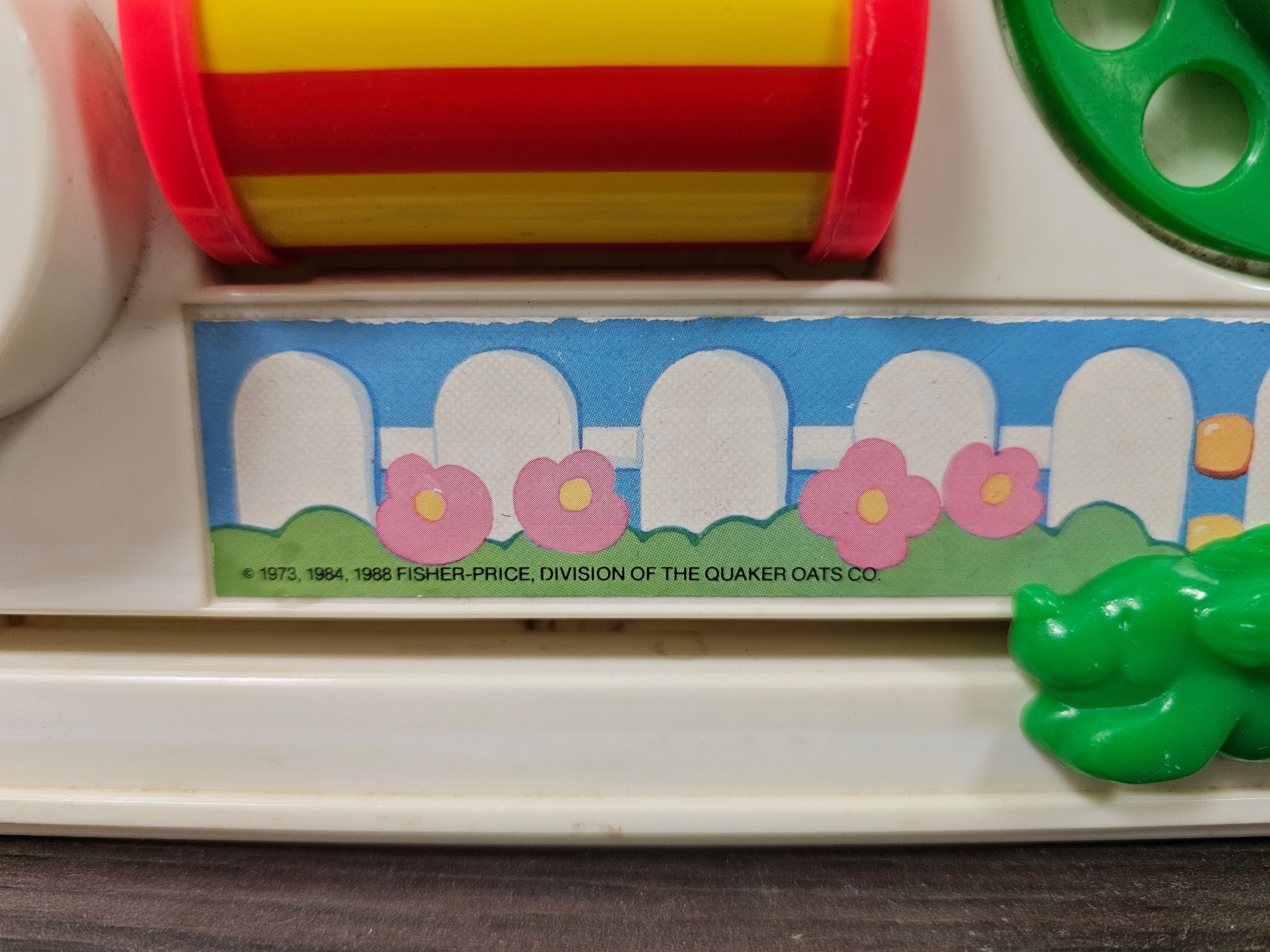 Vintage Fisher-Price activity center jaren 70 blauw