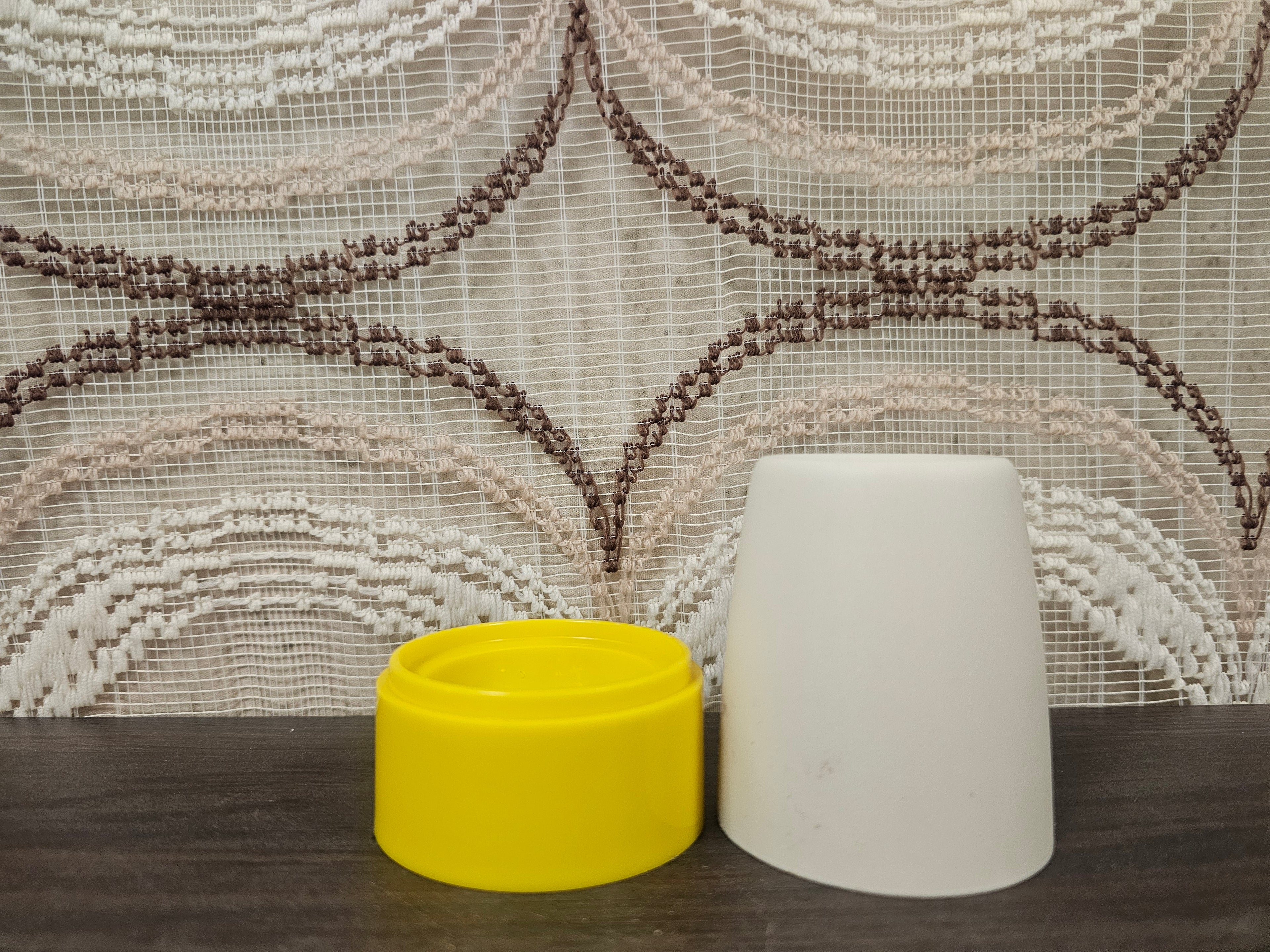 Eierdop Tupperware vintage – geel