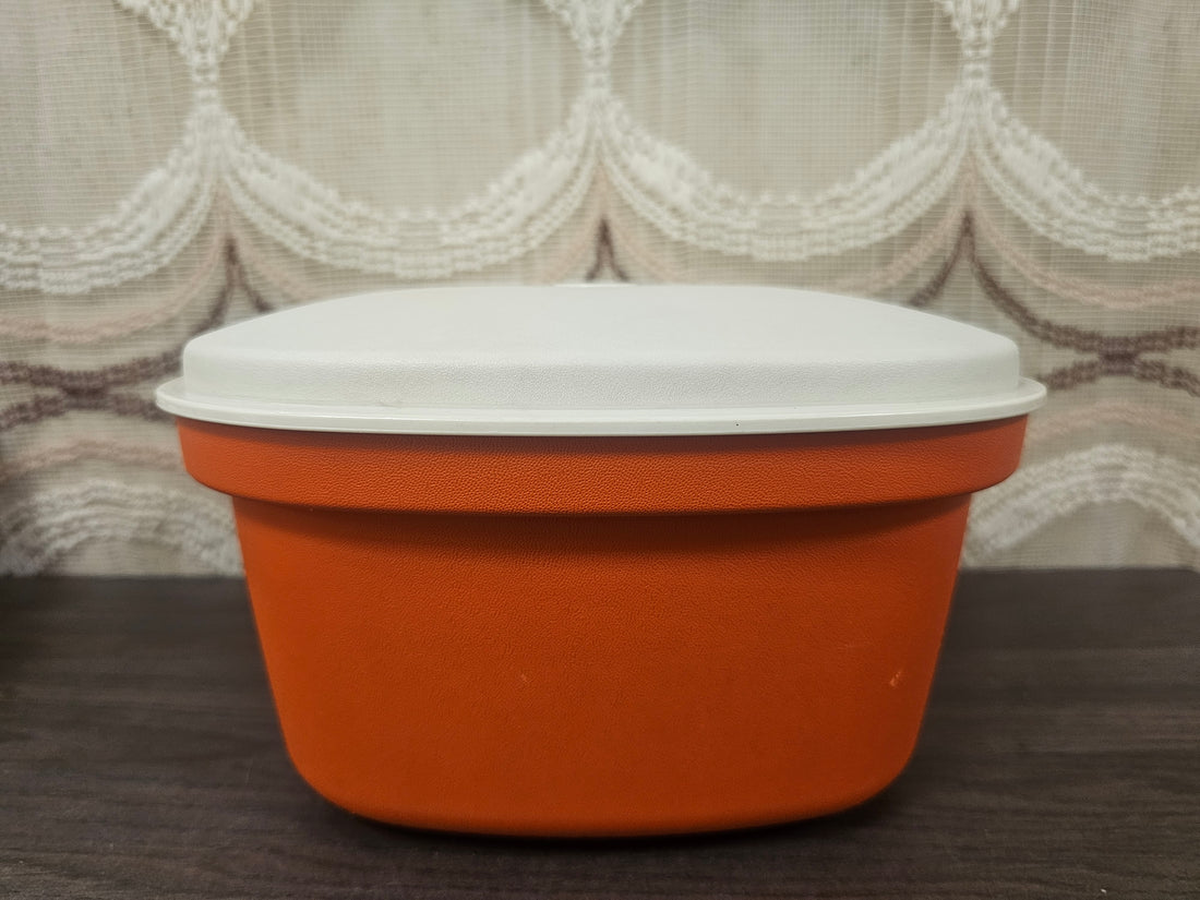 Tupperware oranje serveerwonder met vergiet
