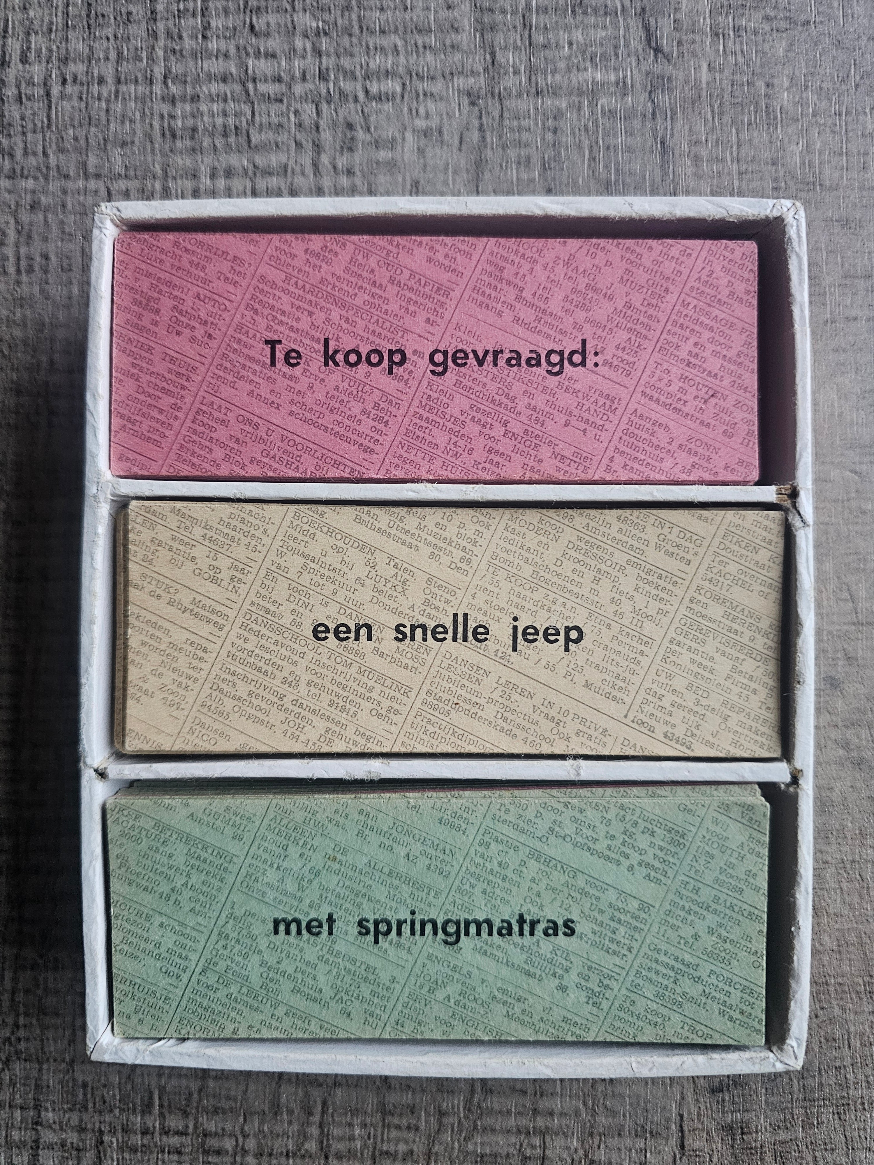 Het Advertentiespel Jumbo vintage spel jaren 50–60