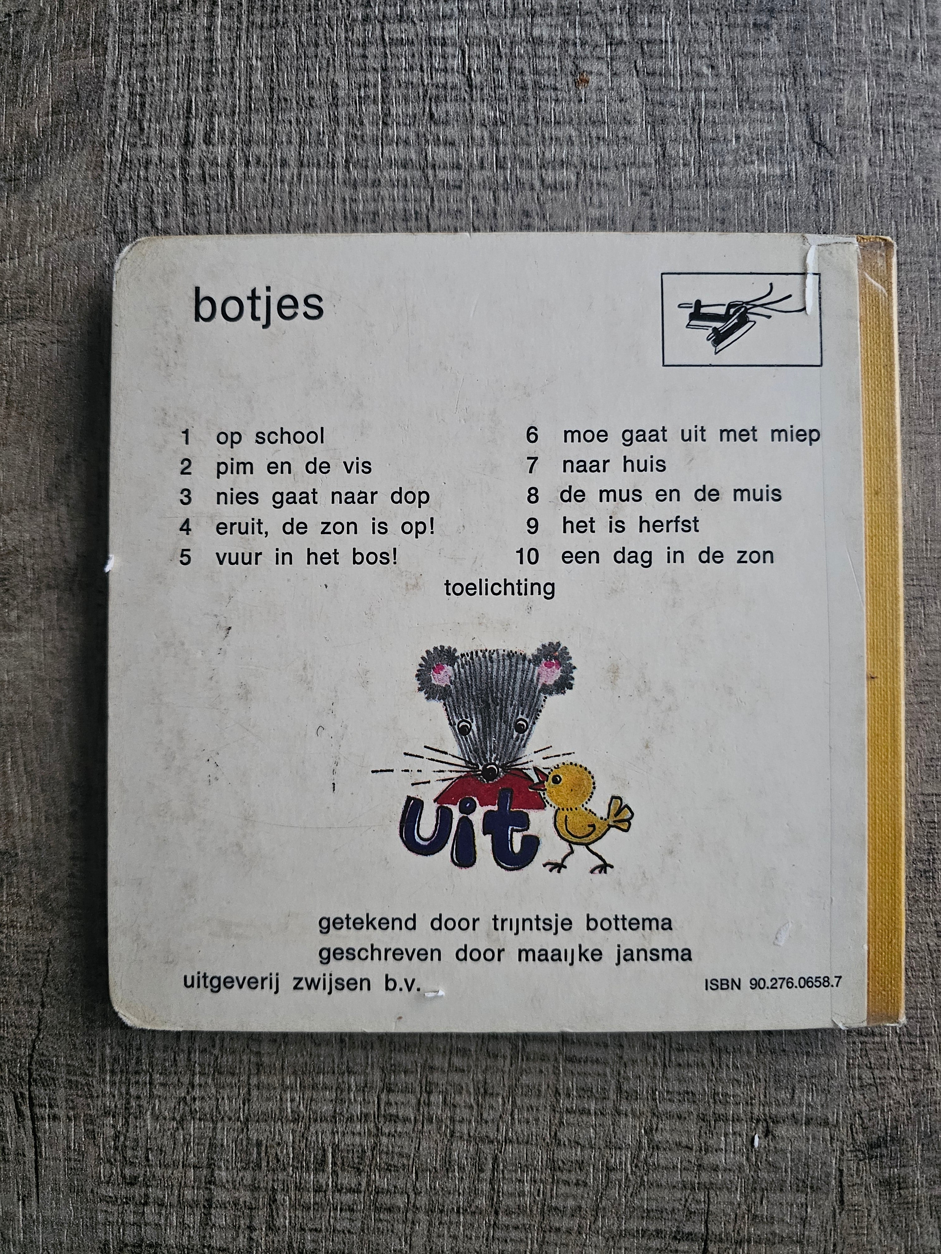 Botjes boekje 8 "de mus en de muis" vintage kinderboekje deel 8