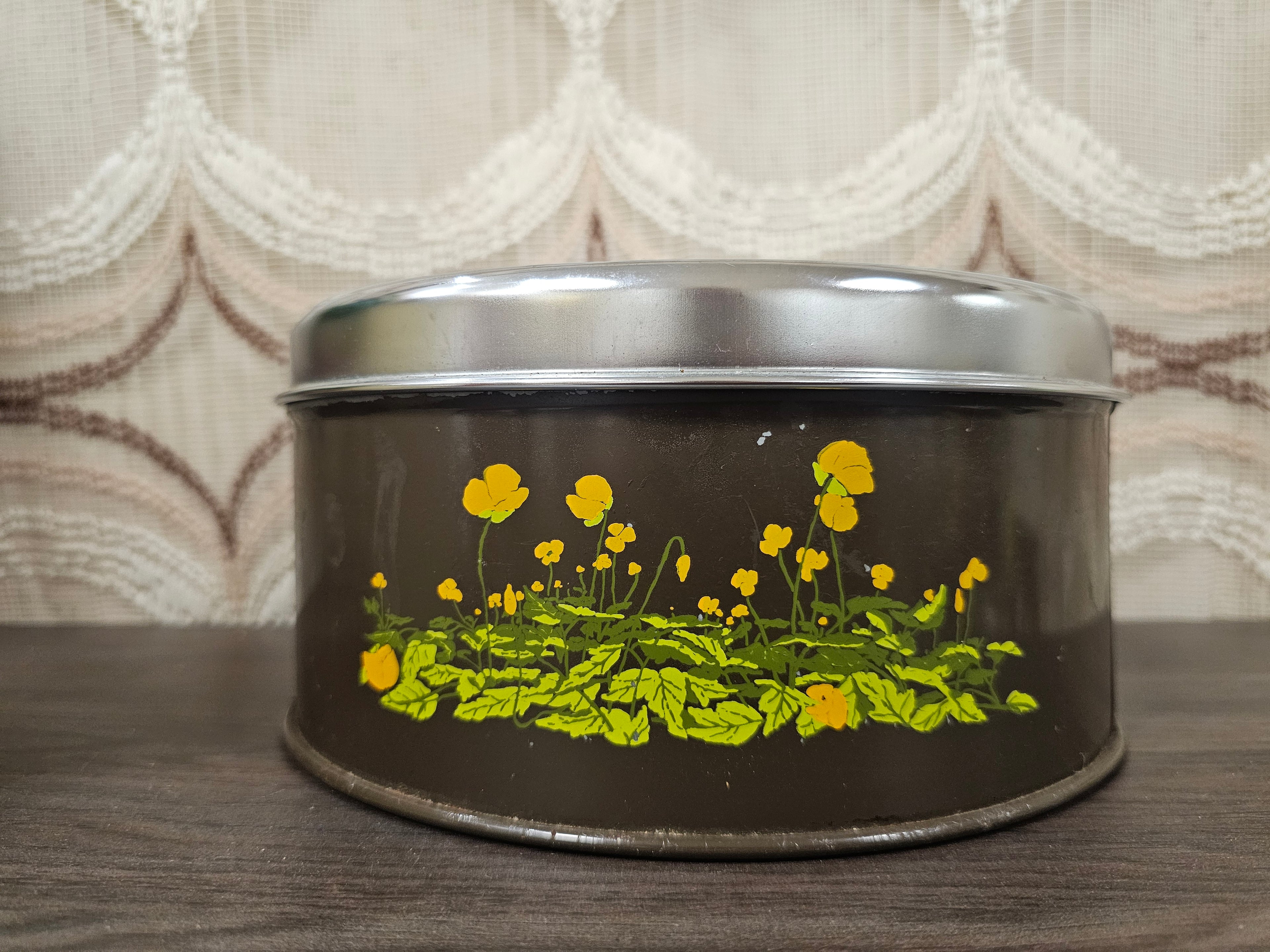 Brabantia koektrommel Boterbloem bruin metaal