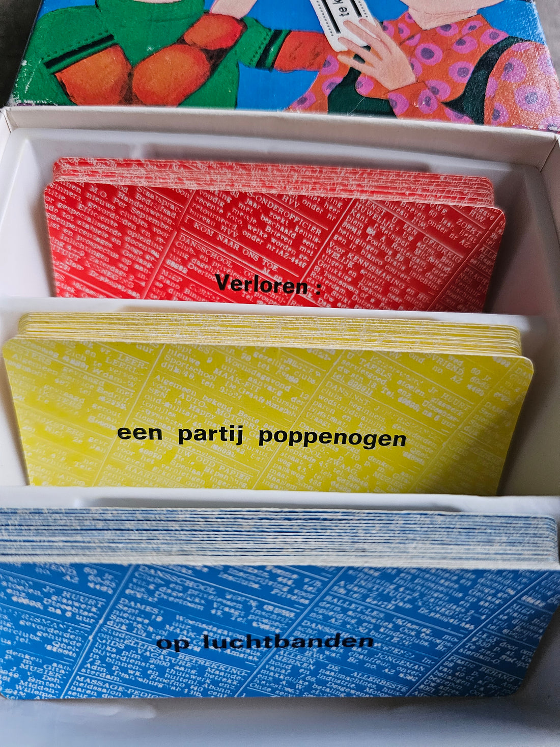 Advertentiespel kaartspel 1981 – vintage