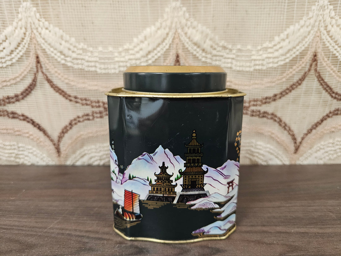 Chinees theeblik winter- met landschap