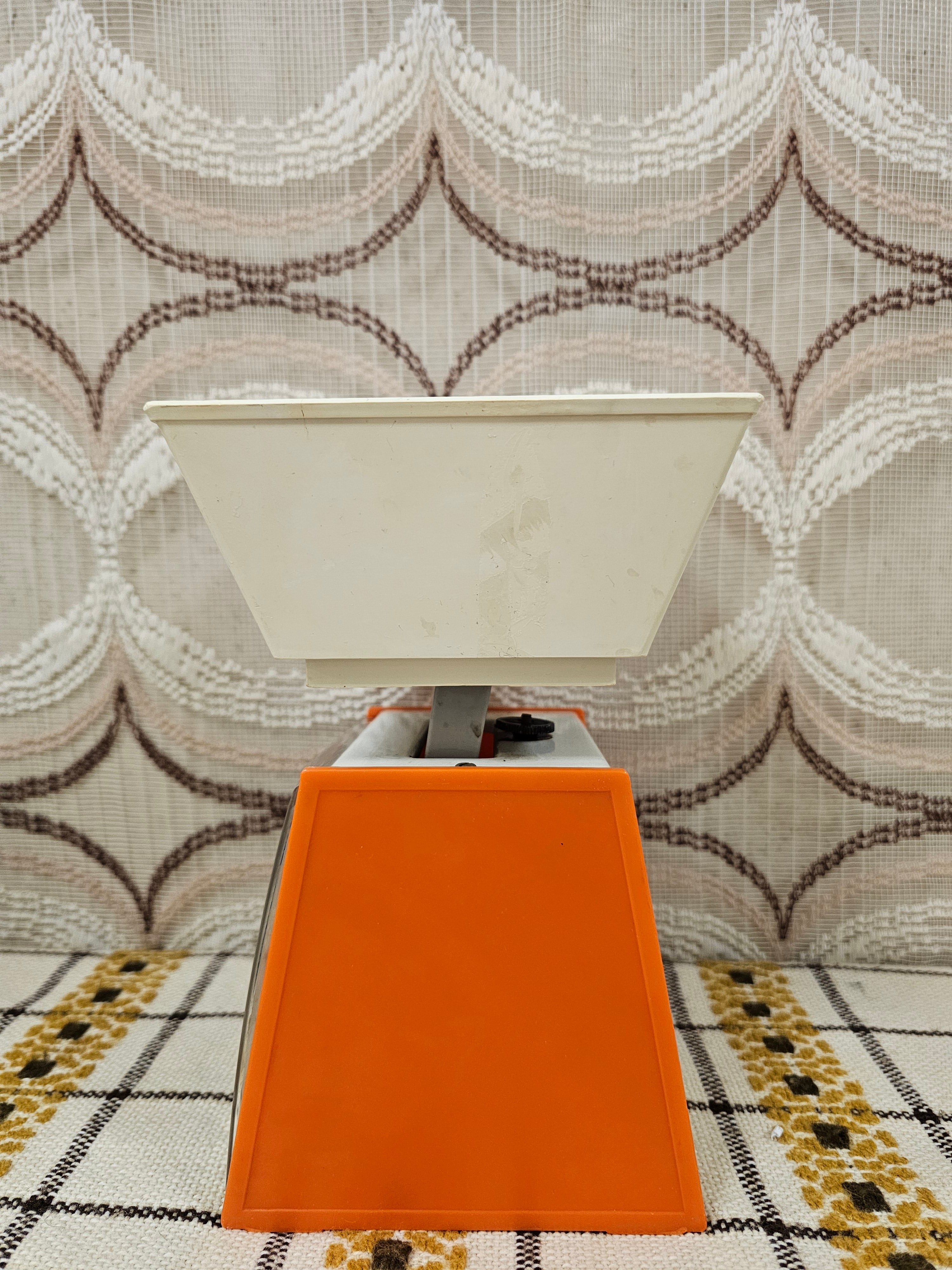 Vintage Soehnle keukenweegschaal oranje