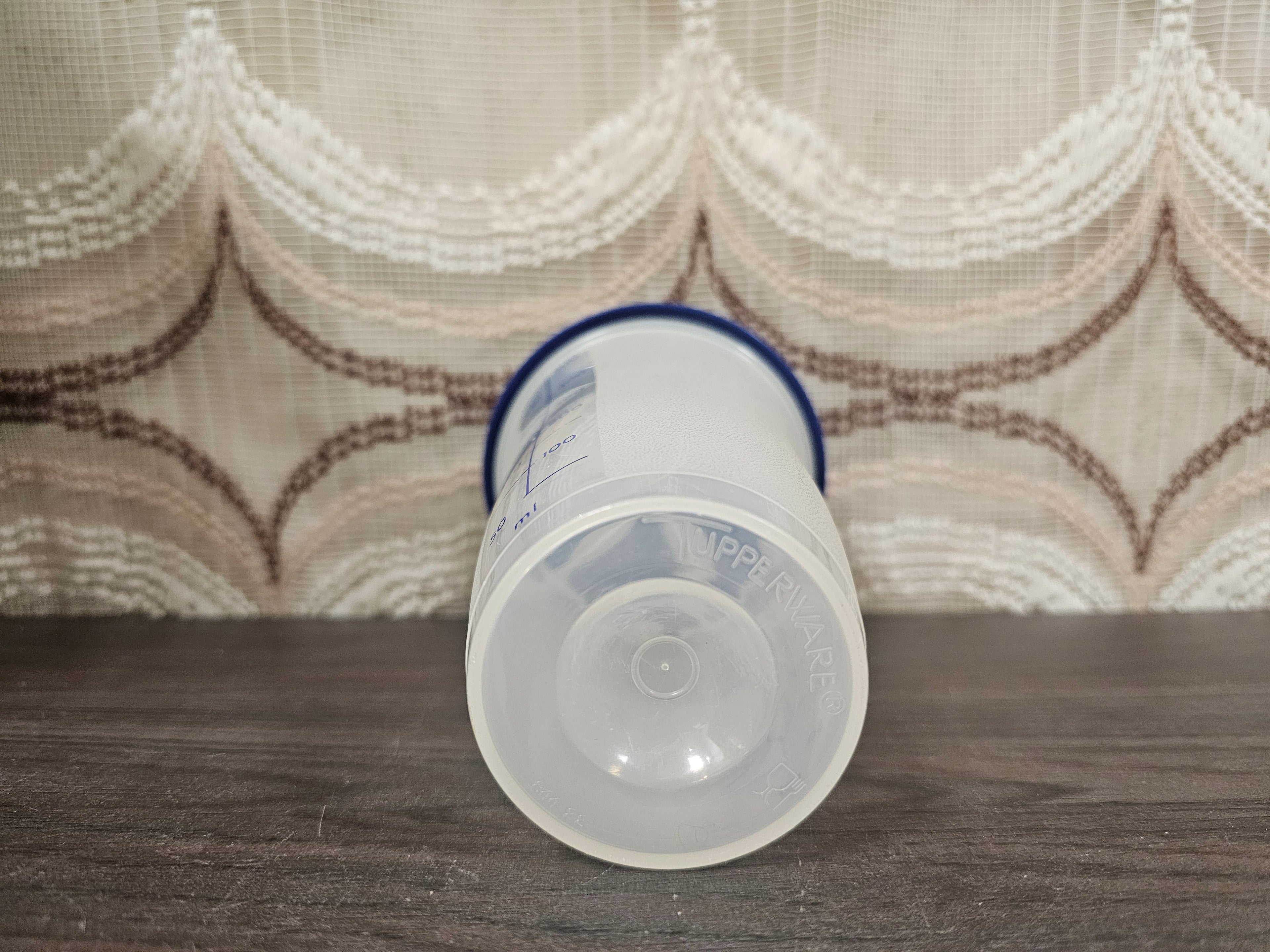 Tupperware Quickshaker blauw slagroomklopper