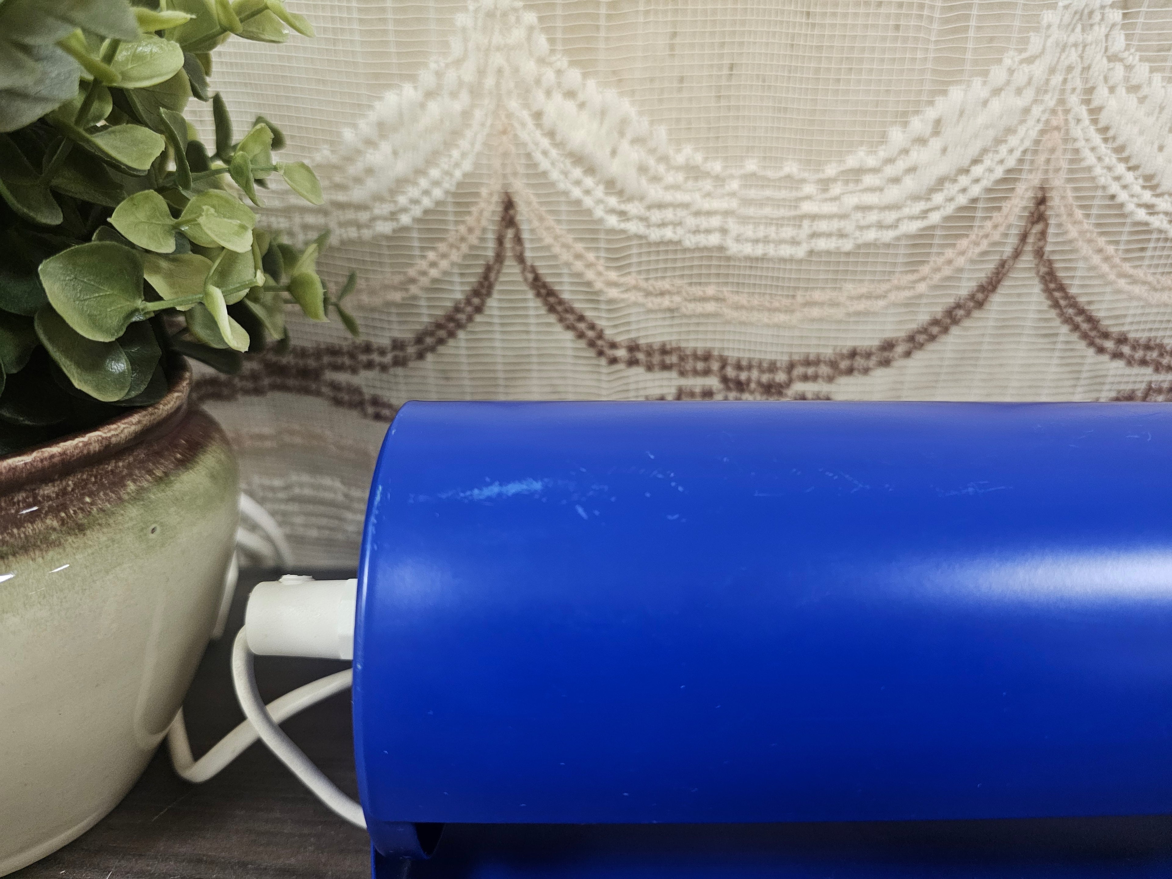 Ikea LOD V413 blauwe wandlamp | Verstelbare metalen muurlamp