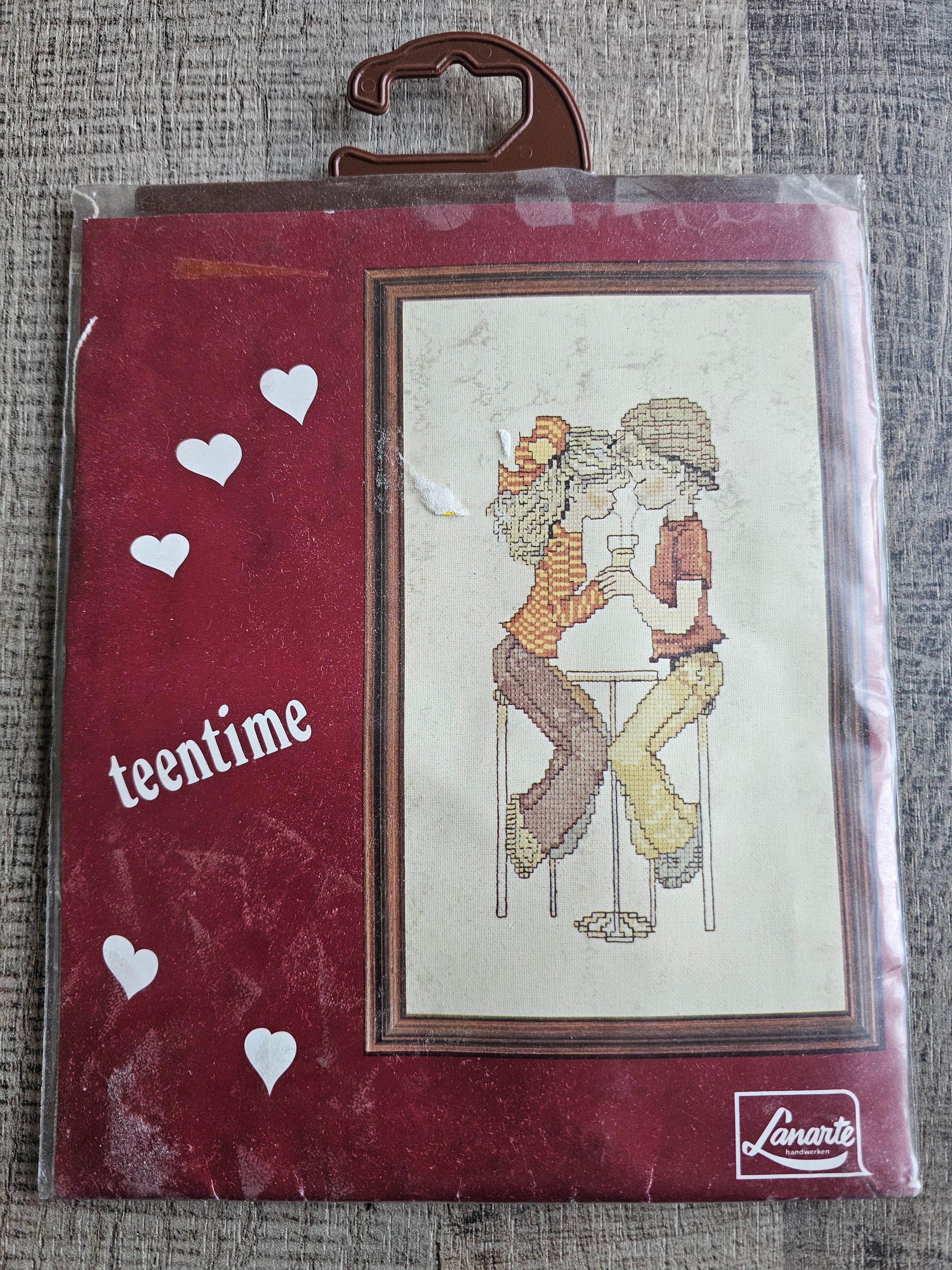 Lanarte borduurpakket Teentime met milkshake | Compleet DMC