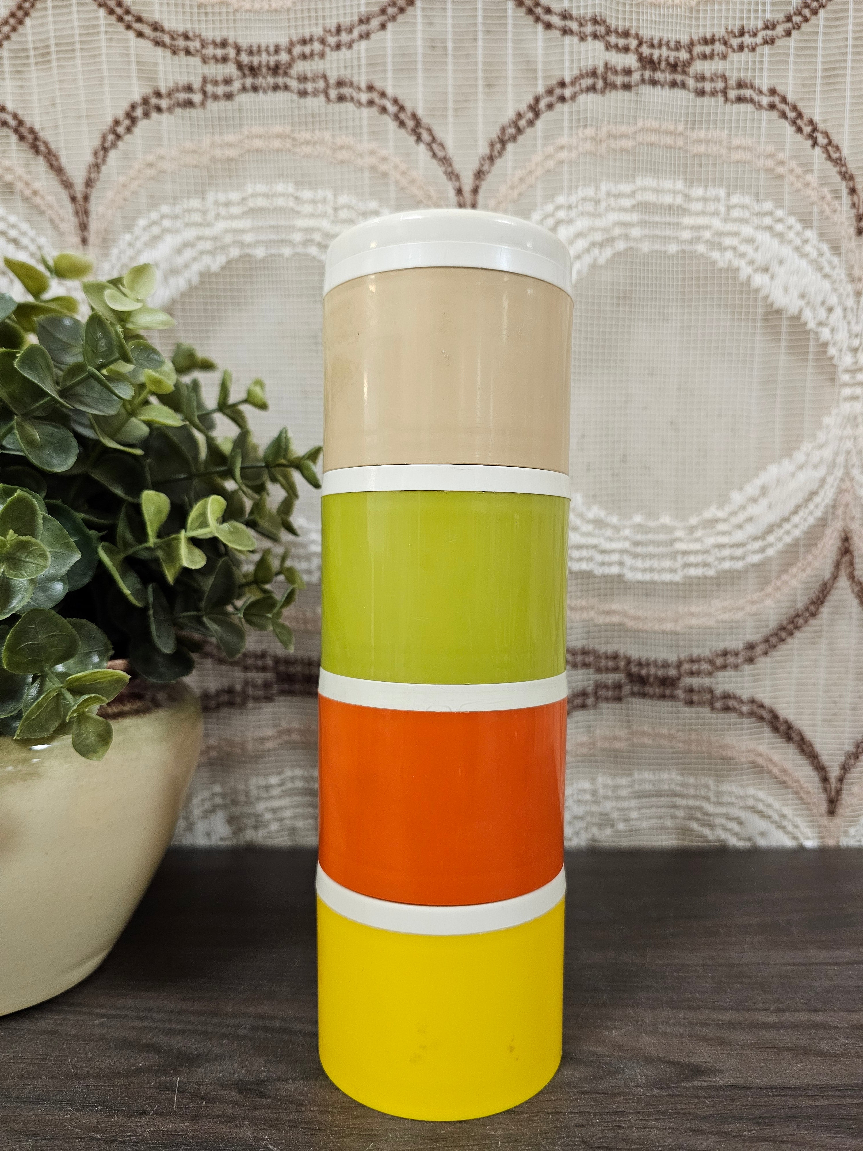 Tupperware vintage kruidenpotjes stapelbaar