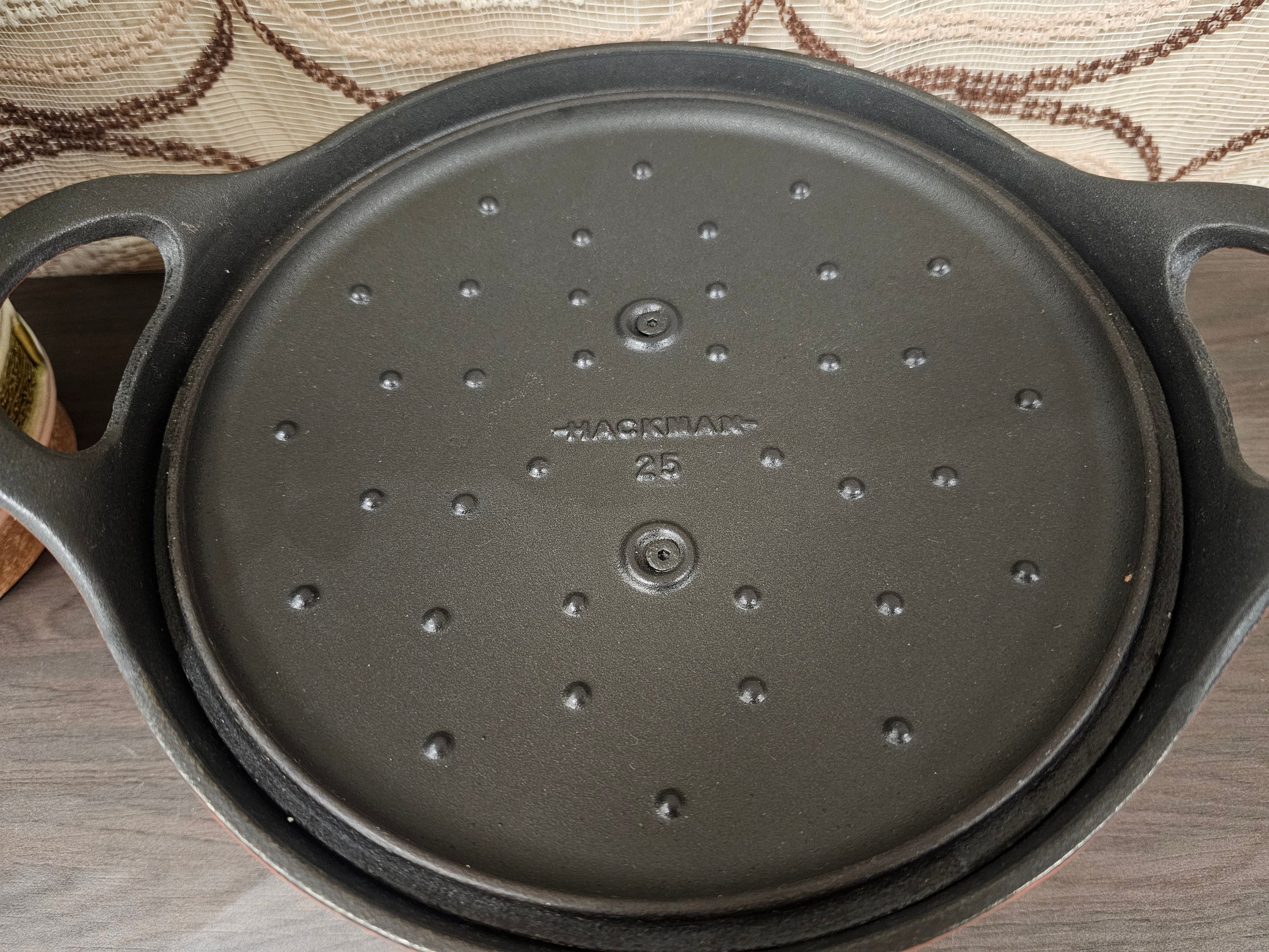 Hackman gietijzeren braadpan oranje 25 cm