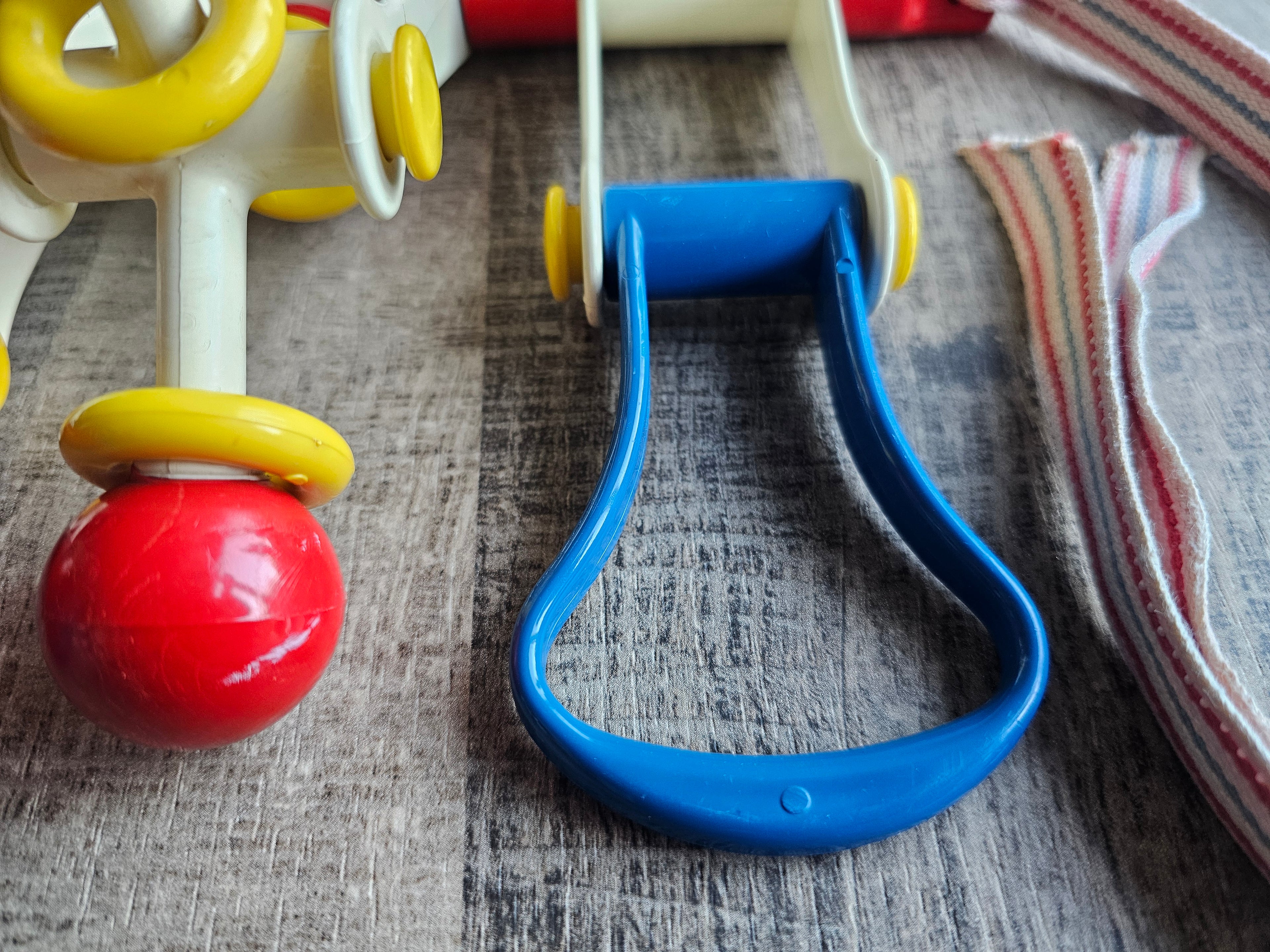 Ambi Toys vintage babygym rood wit