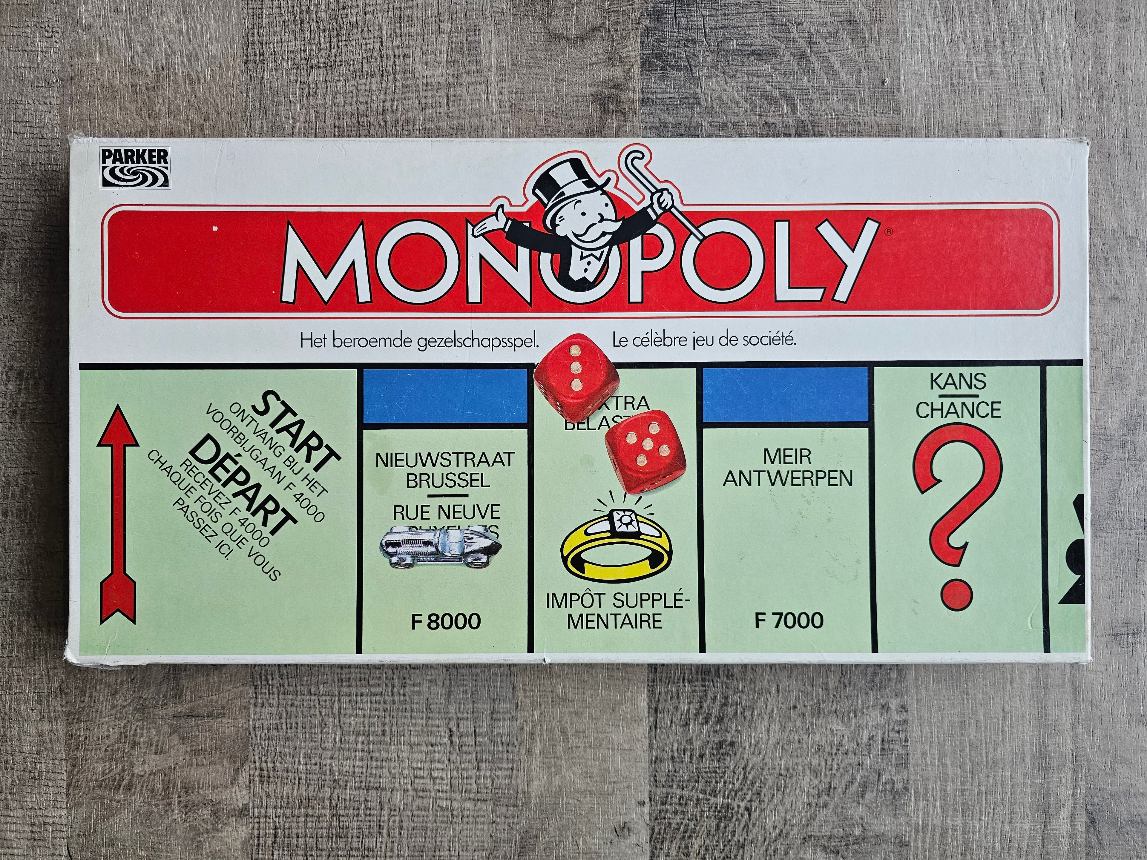 Monopoly Belgische editie tweetalig frank