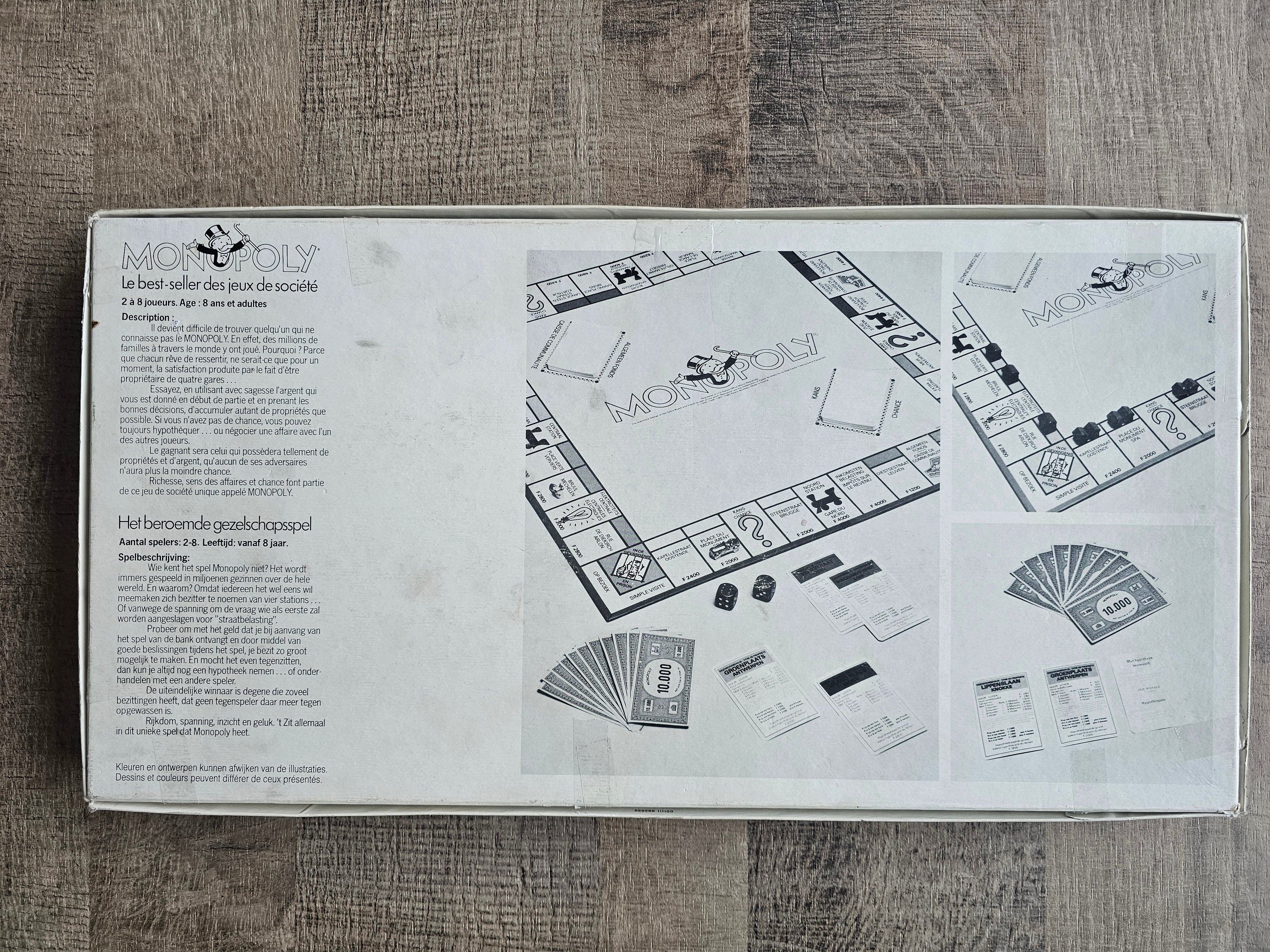Monopoly Belgische editie tweetalig frank