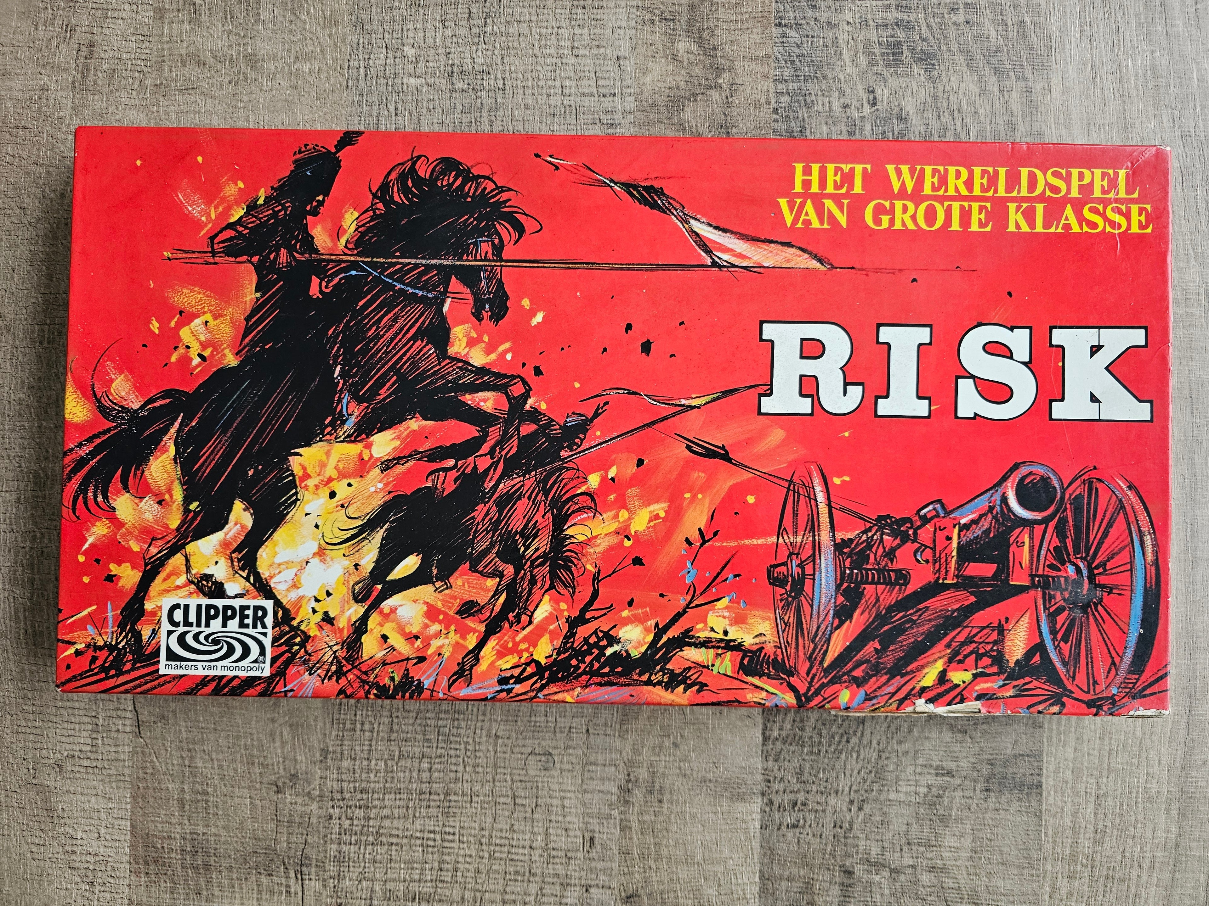 Vintage Risk klassiek bordspel – Clipper rode doos jaren 70