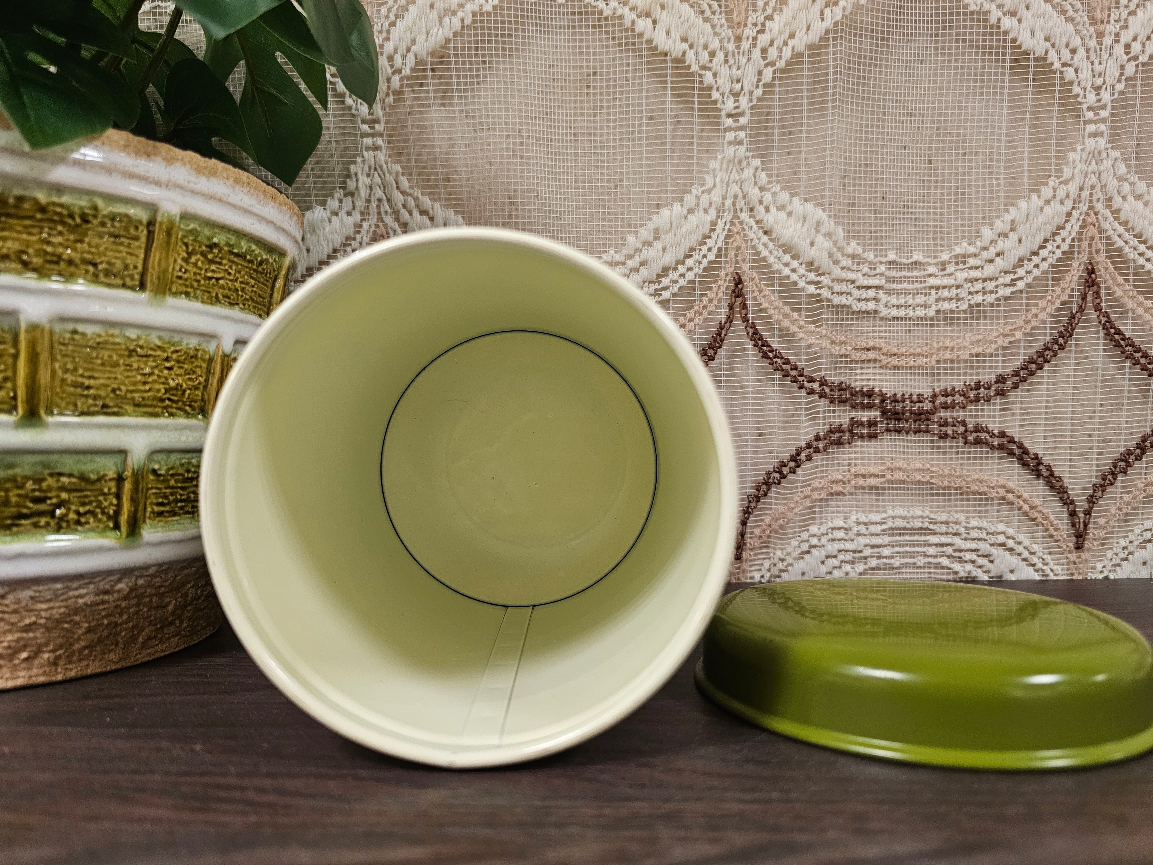 Vintage suiker blik met bloemen