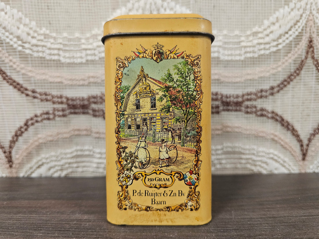 Vintage De Ruijter blik chocoladevlokken puur
