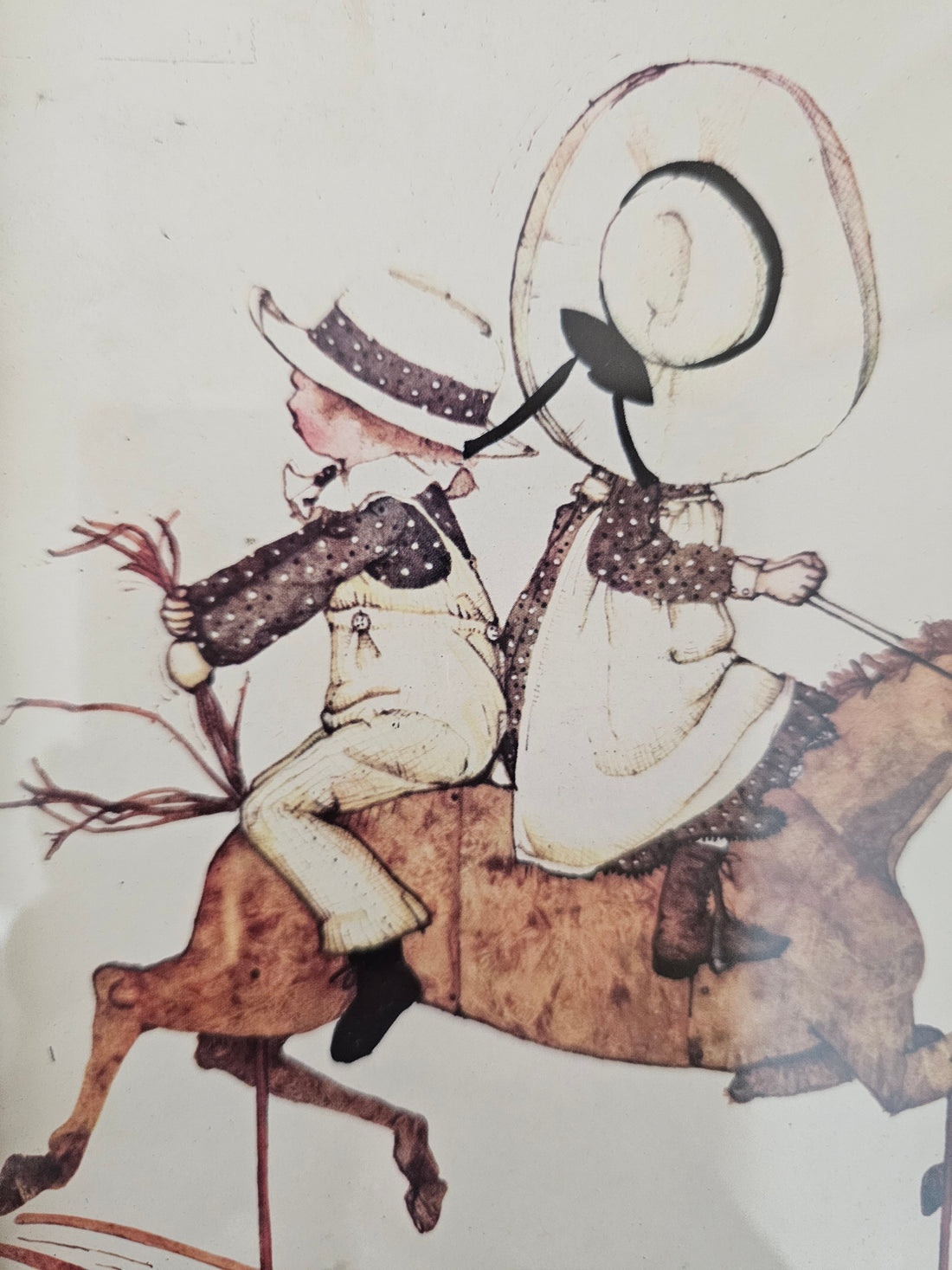 Holly Hobbie wanddecoratie kinderkamer ingelijste prent