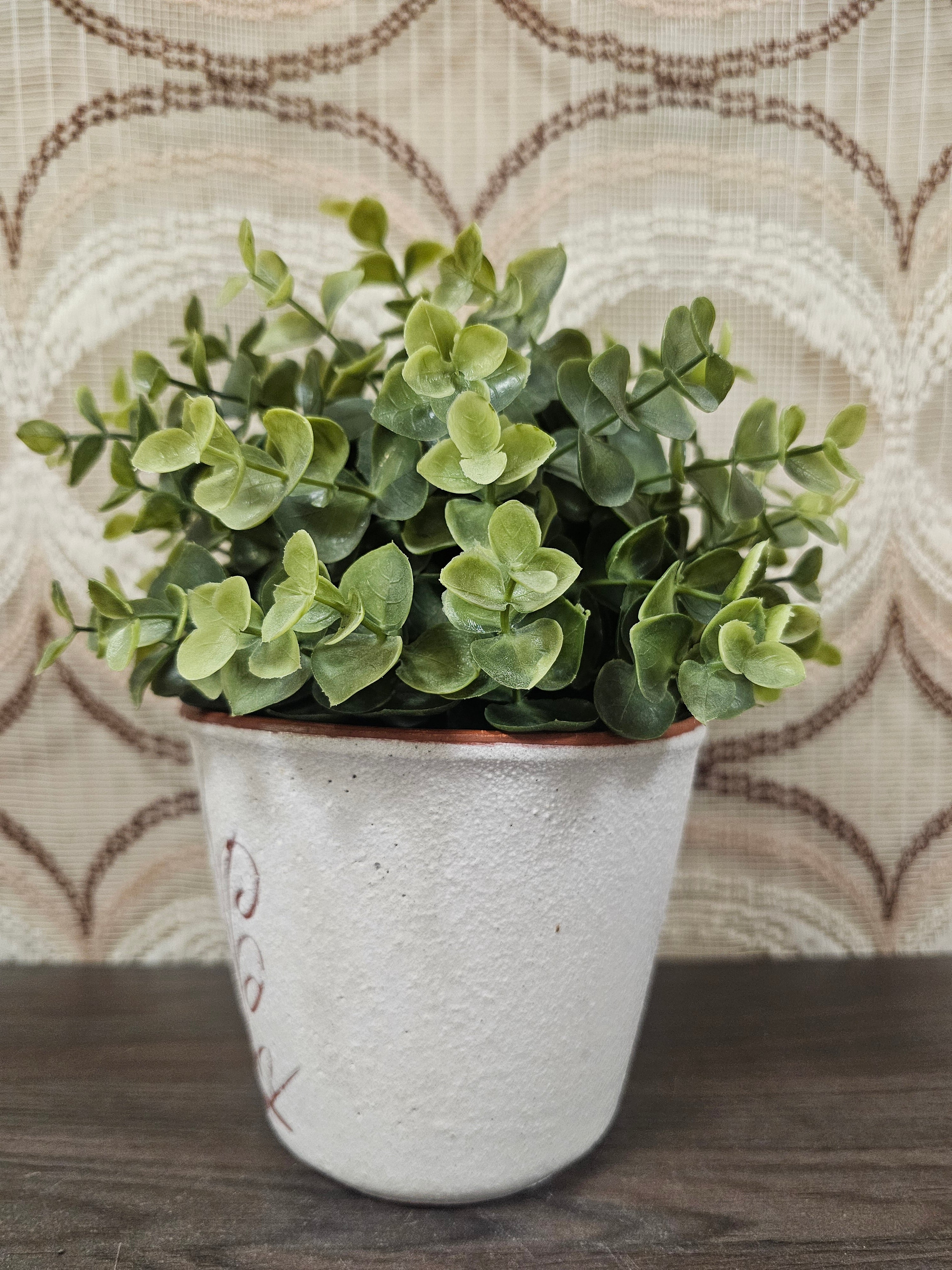 Vintage bloempot Boonstra keramiek 14 cm