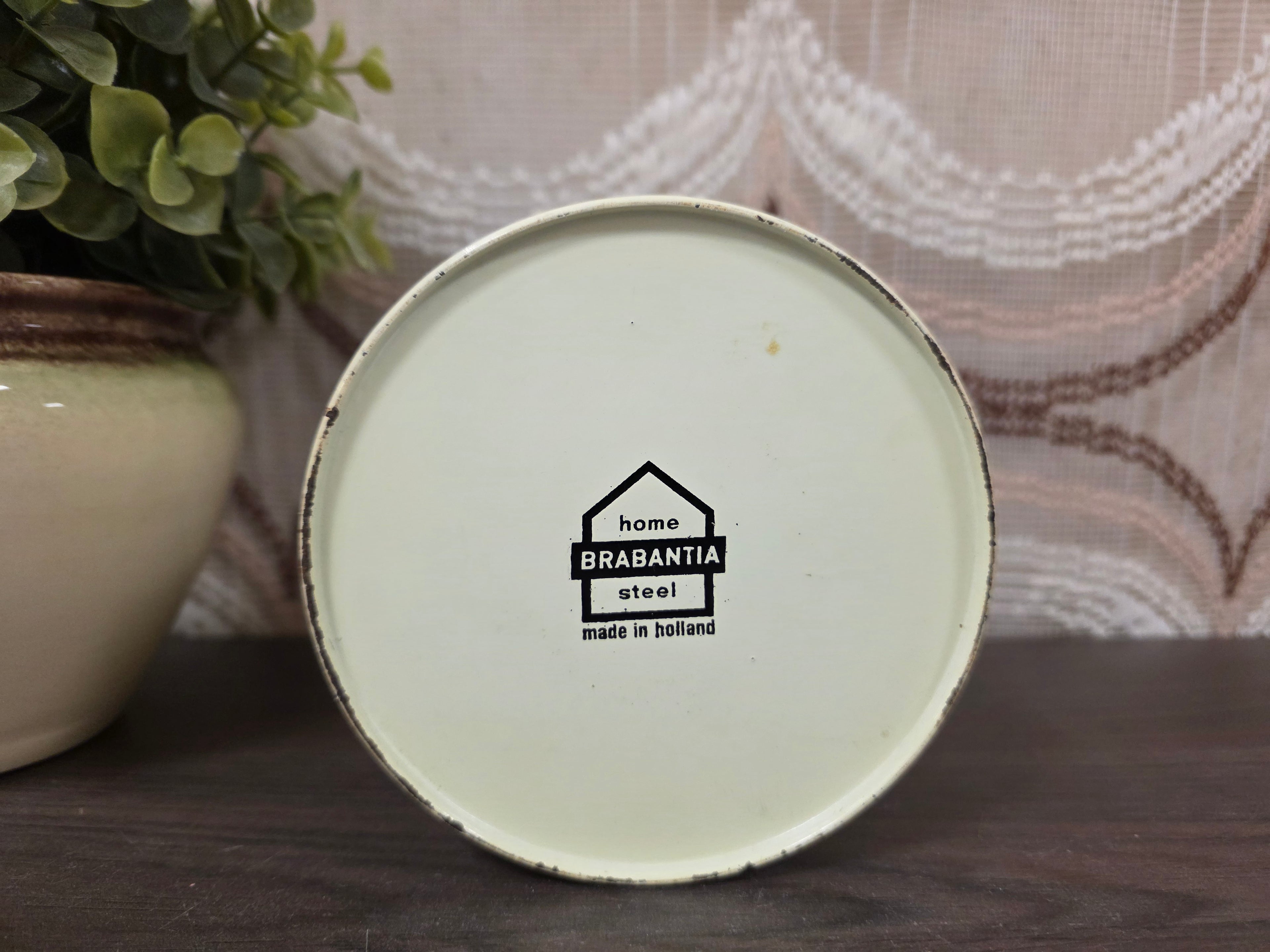 Brabantia blik cacao crème – vintage 11 x 8 cm