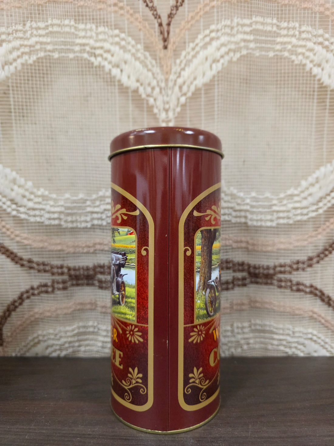 Wecker coffee blik 18 cm – vintage koffieblik