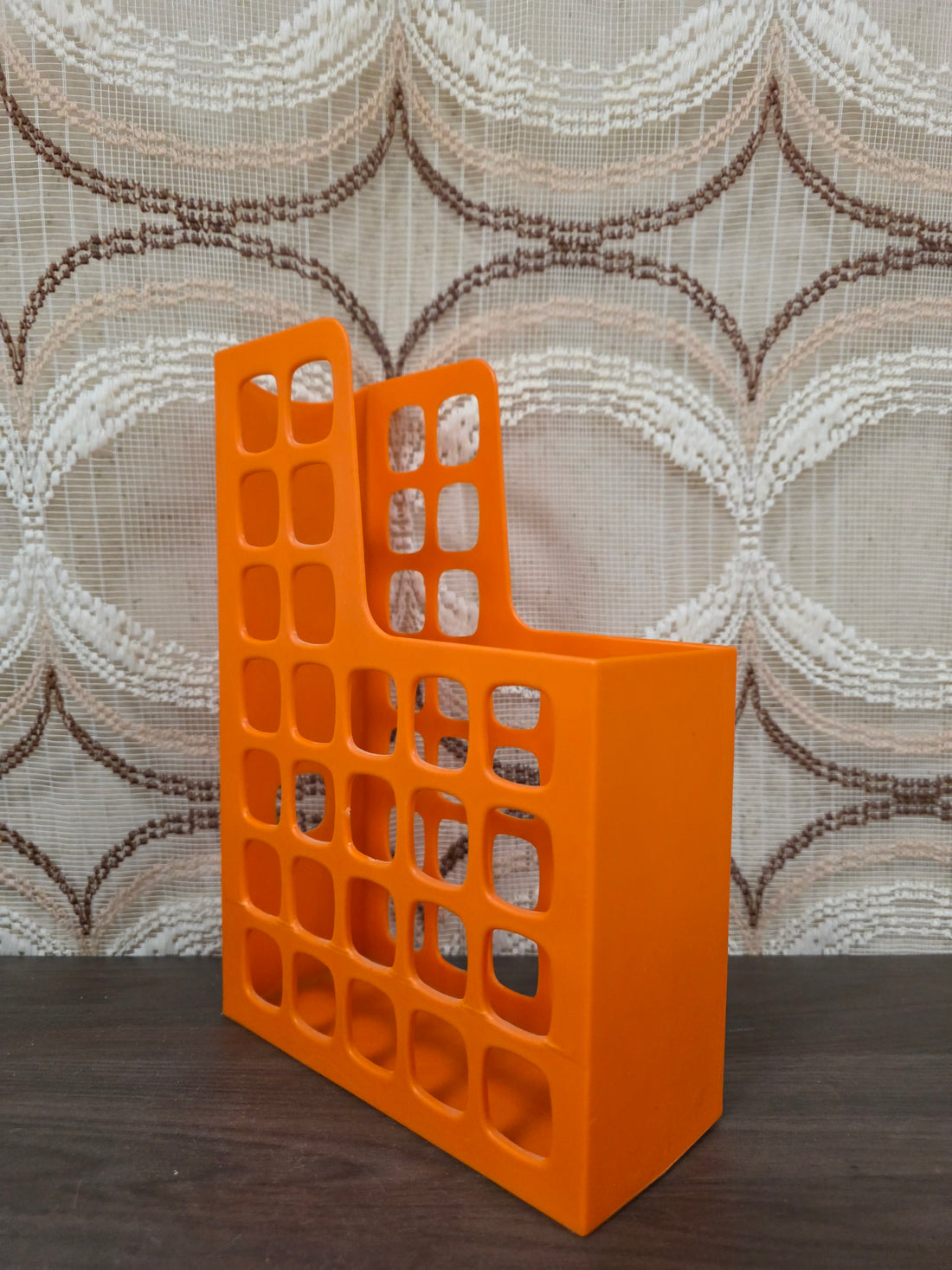 Boxer opbergcassette oranje vintage space age