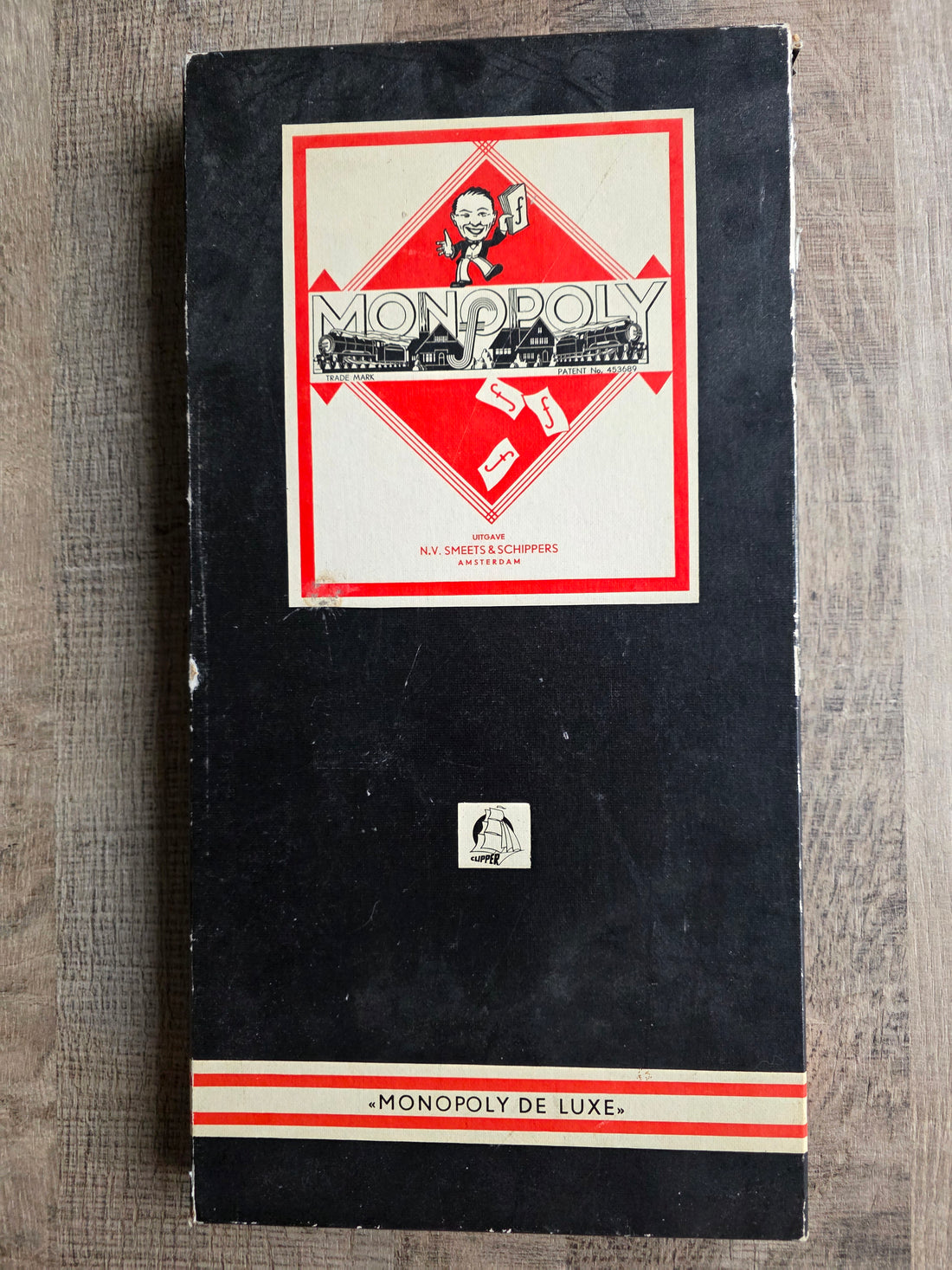 Clipper Monopoly zwarte doos guldens compleet vintage spel