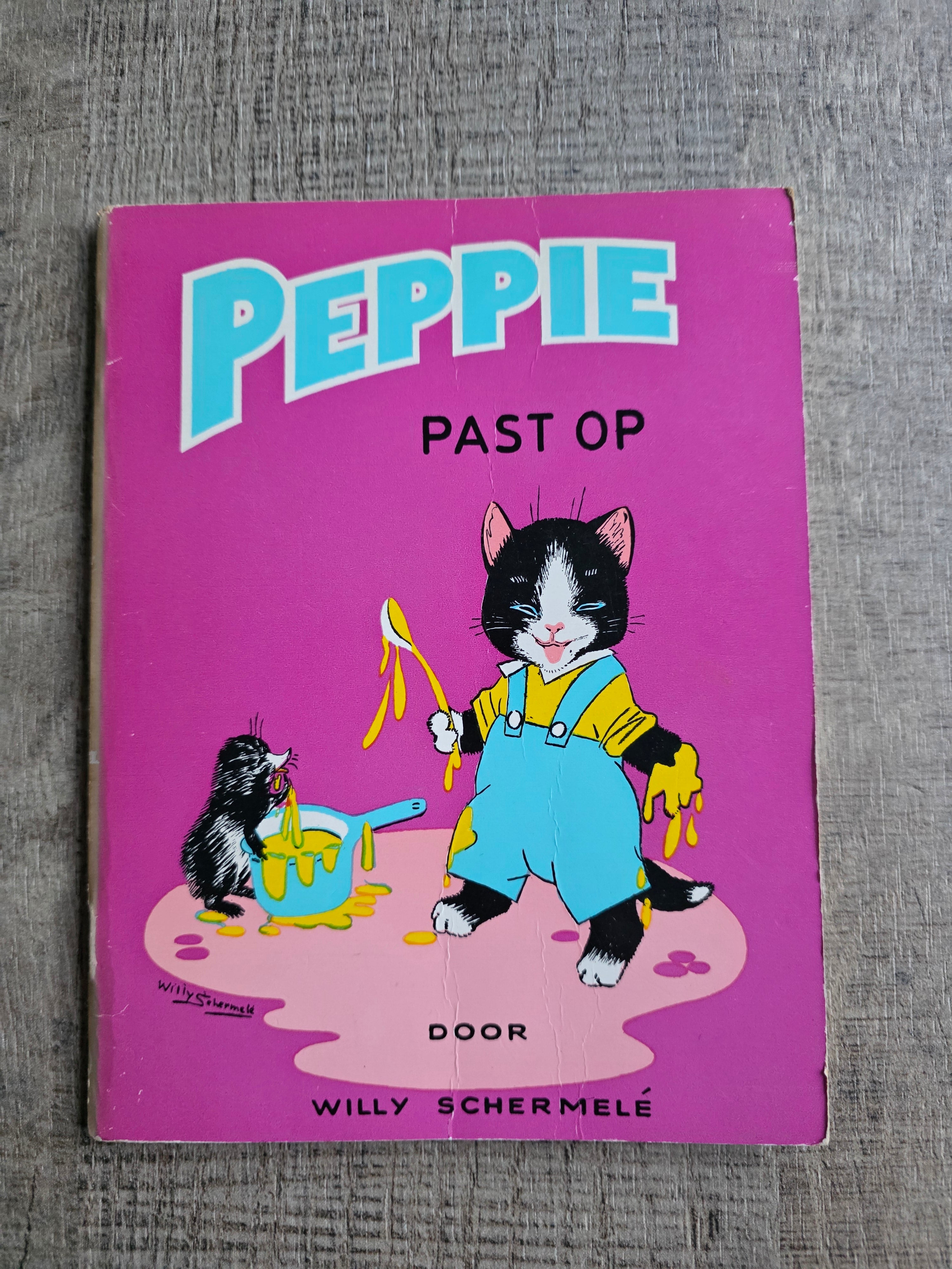 Vintage kinderboek Peppie past op – Willy Schermelè