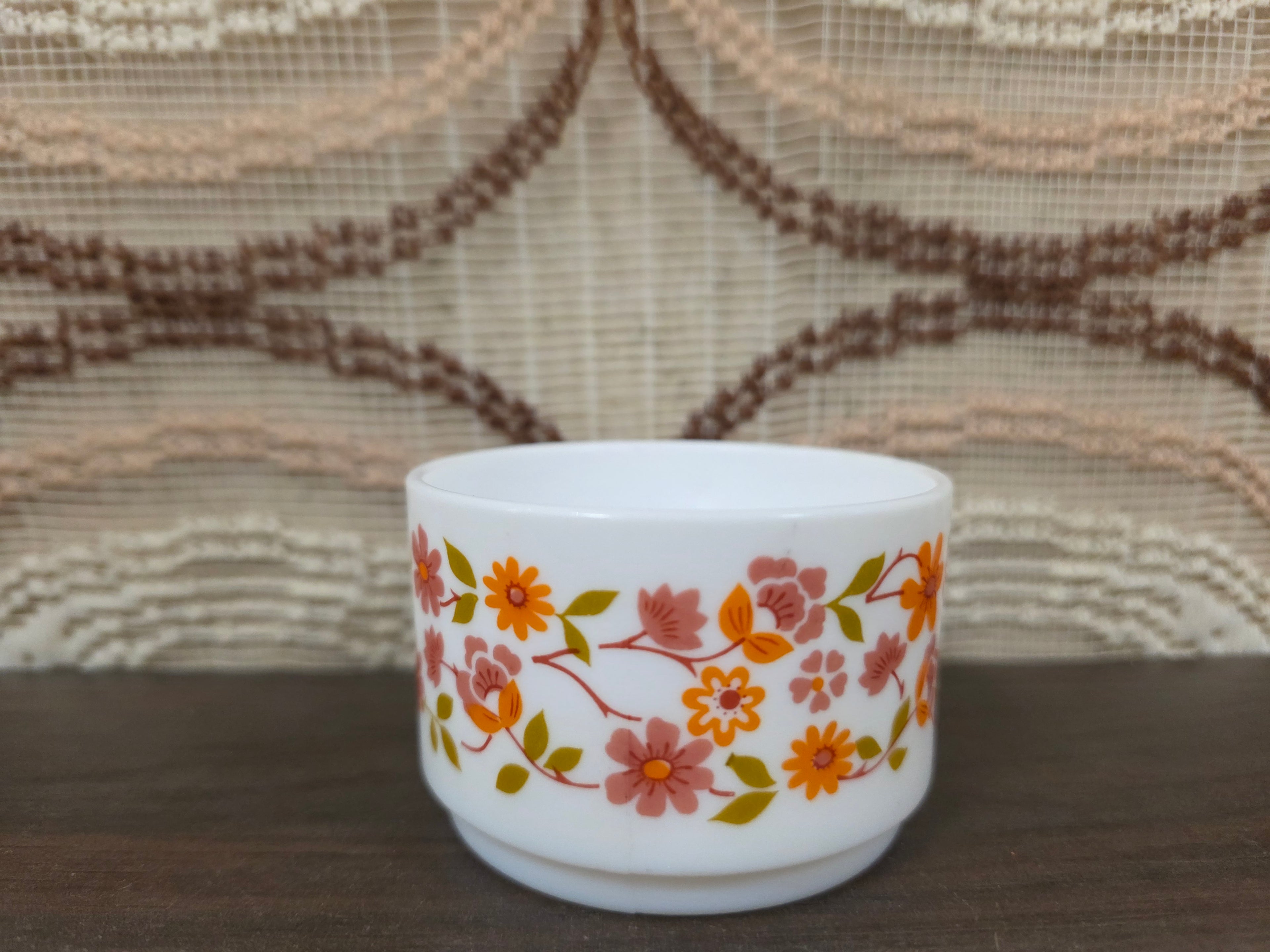 Arcopal Scania koffiekopje bloemenmotief vintage