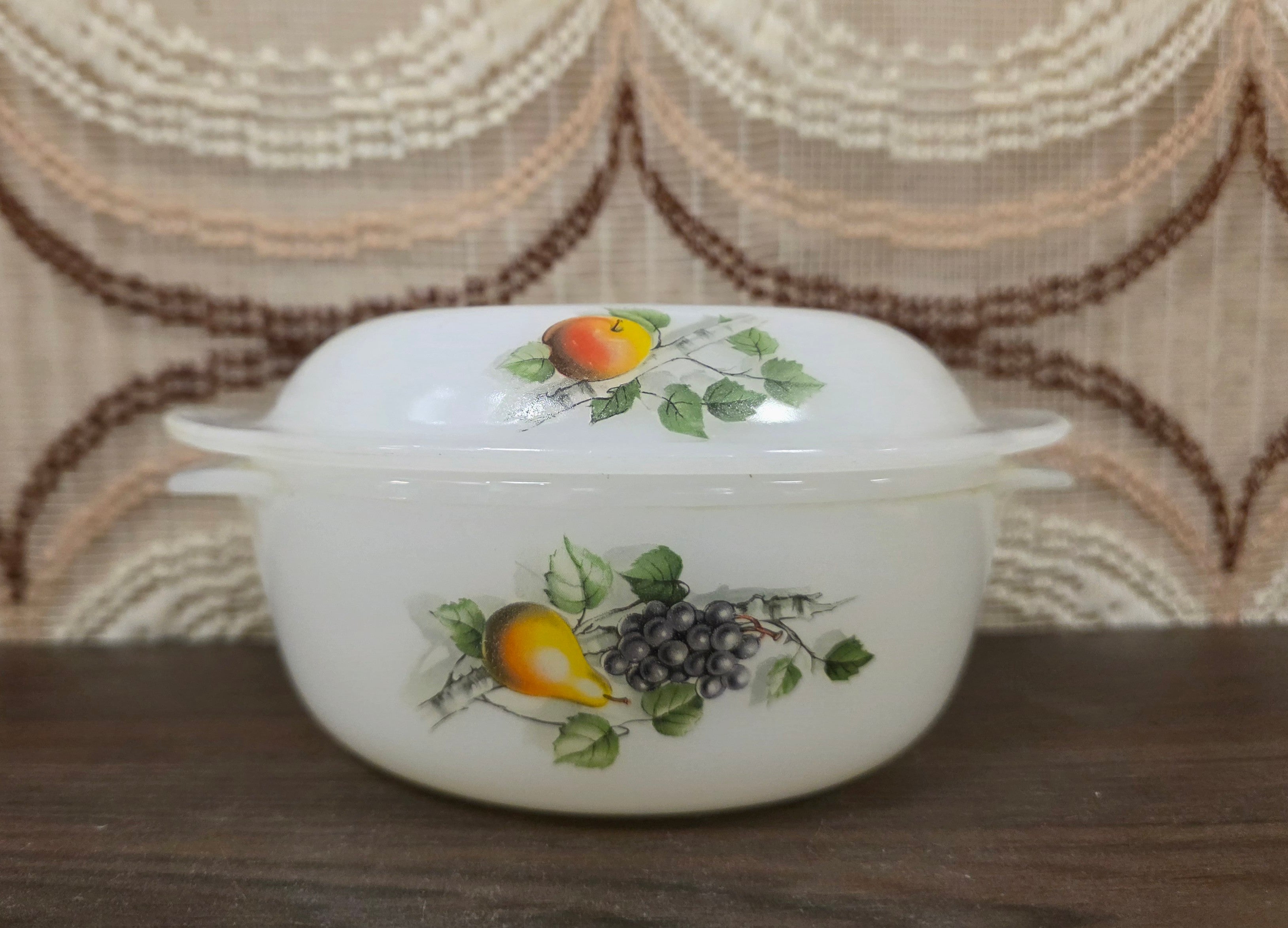 Arcopal Fruit de France ovenschaal met deksel 13,5 cm