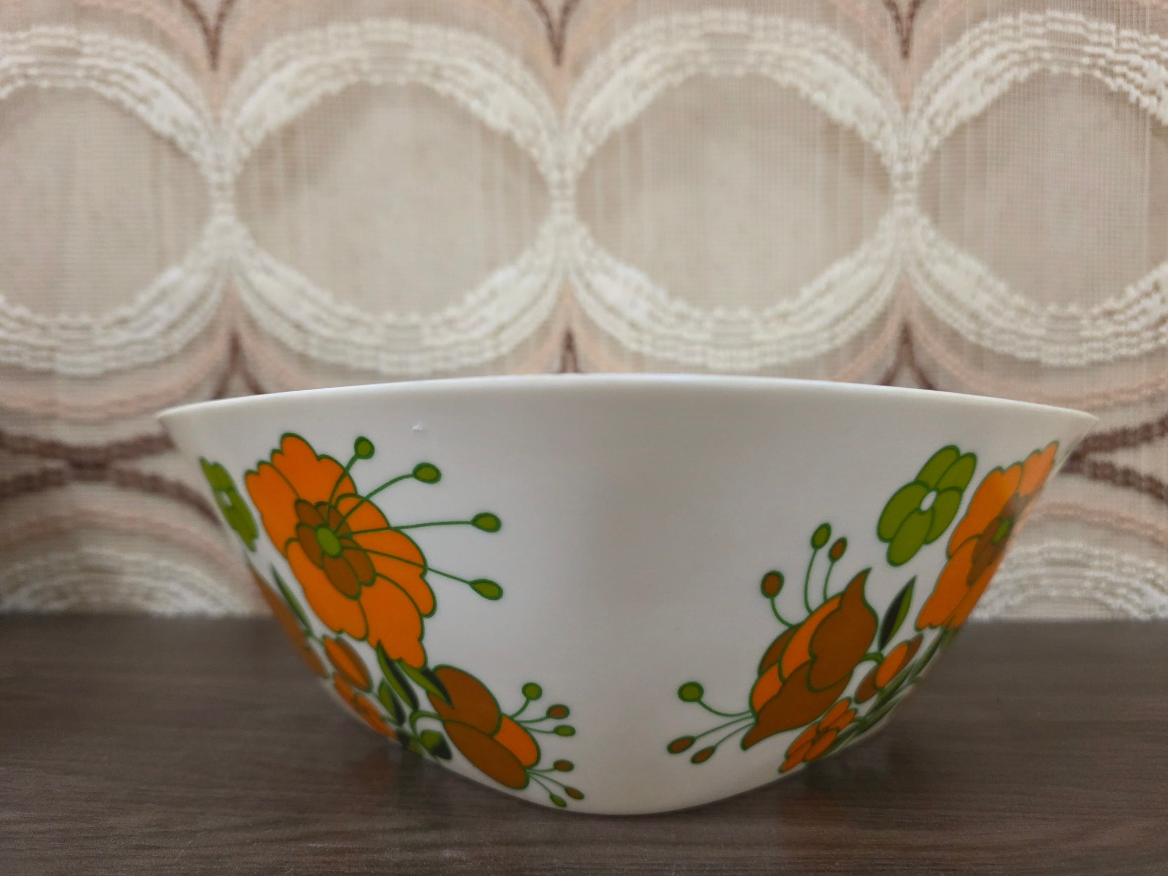 Tefal melamine schaal jaren ’70 – vintage saladeschaal met bloemenprint
