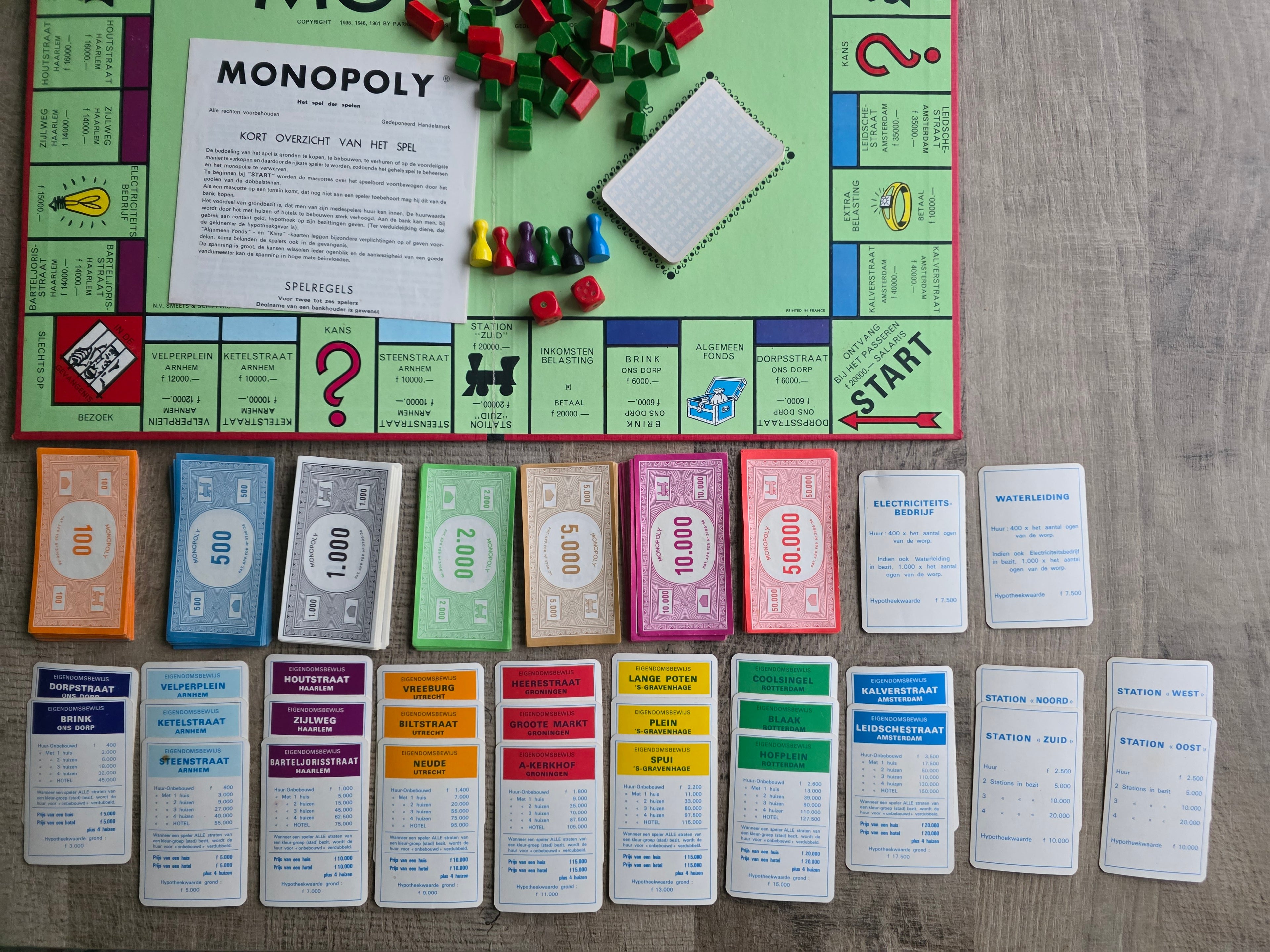 Monopoly bordspel Smeets Schipper vierkant witte doos