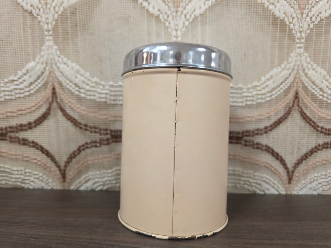 Brabantia suikerblik vintage jaren ’70 crèmekleurig