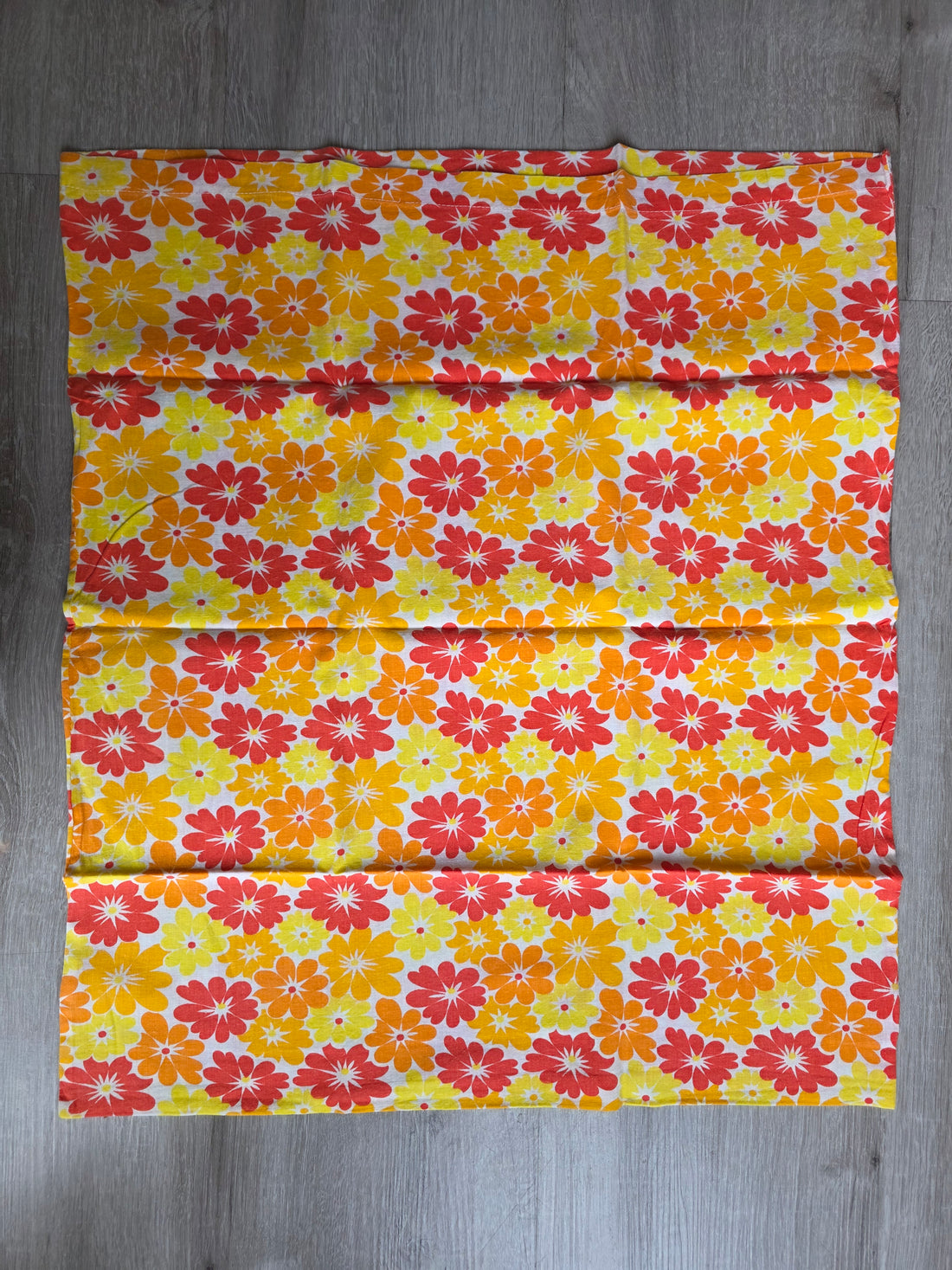 Vintage kussensloop bloemenprint 57 x 66 cm