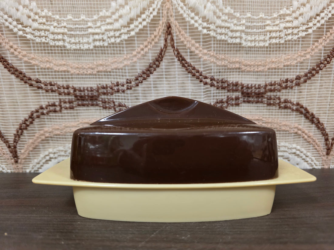 SENO botervloot bruin beige vintage