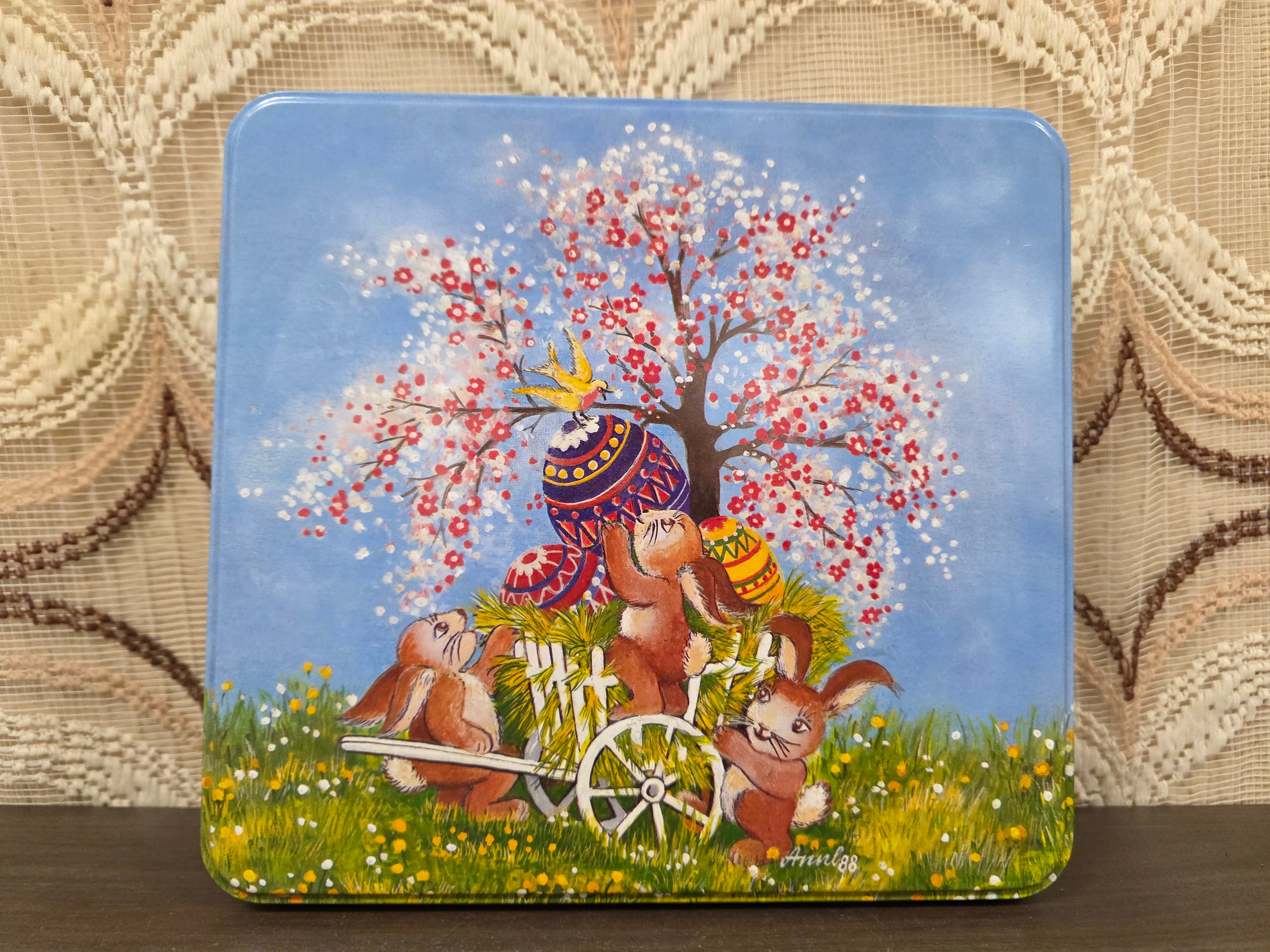 Vintage Paasblik konijntjes ’88