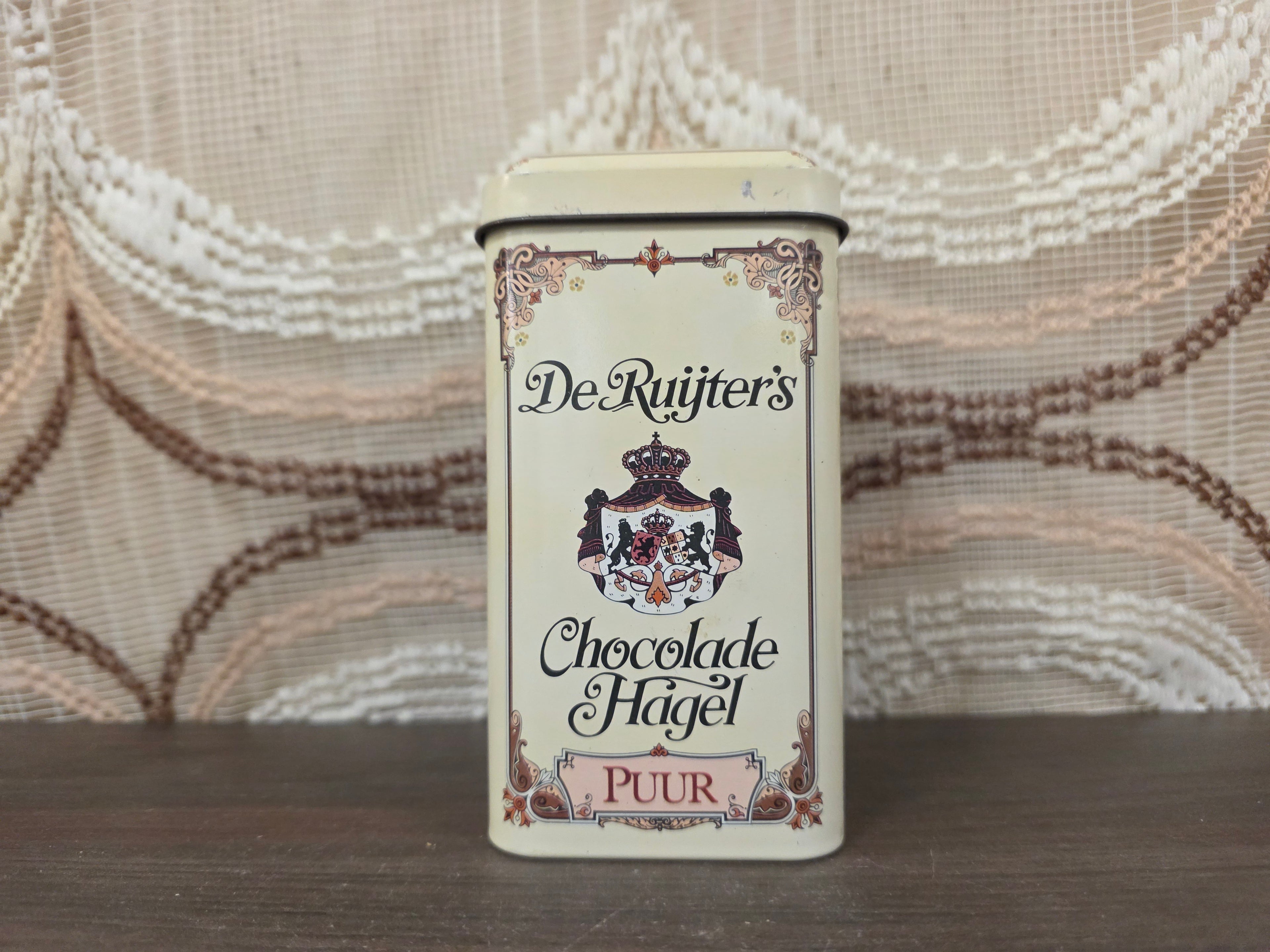 Vintage De Ruijter blikje hagelslag puur