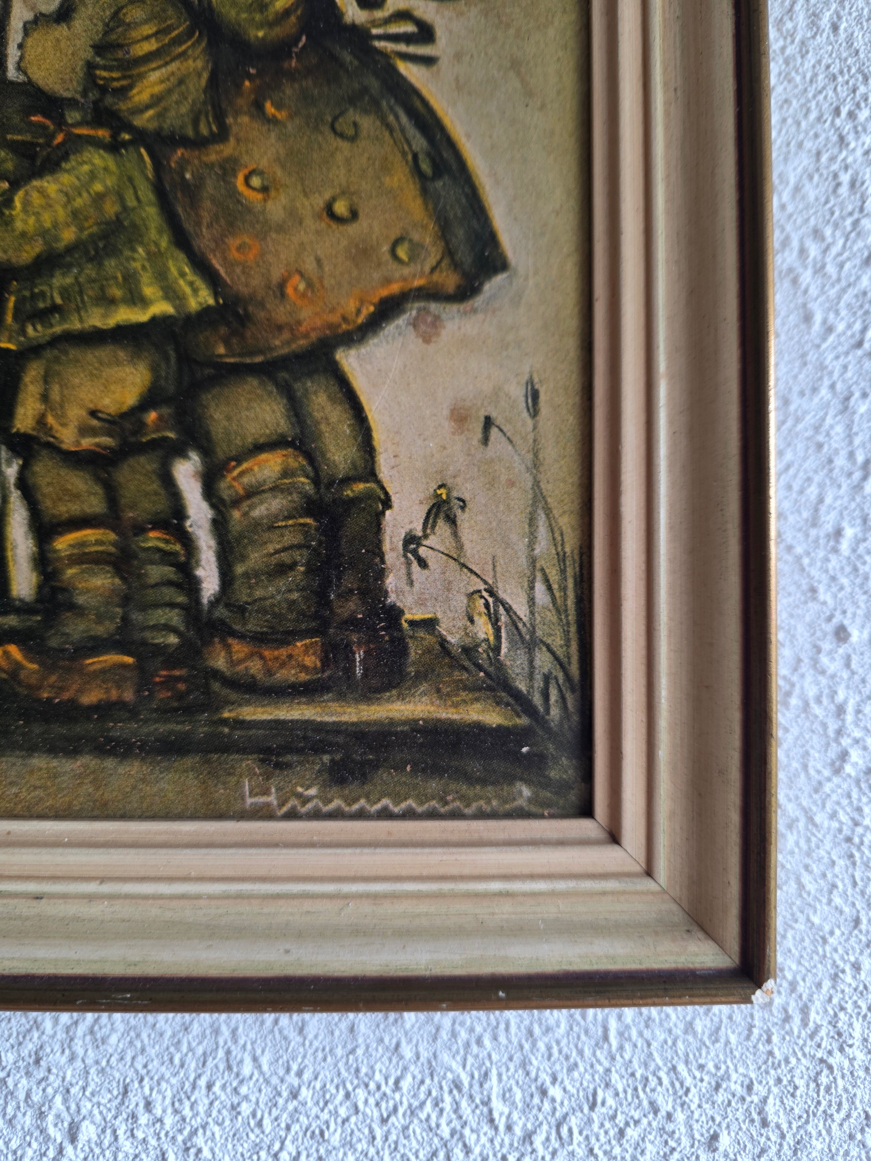 Hummel prentje ingelijst 24 x 34 cm