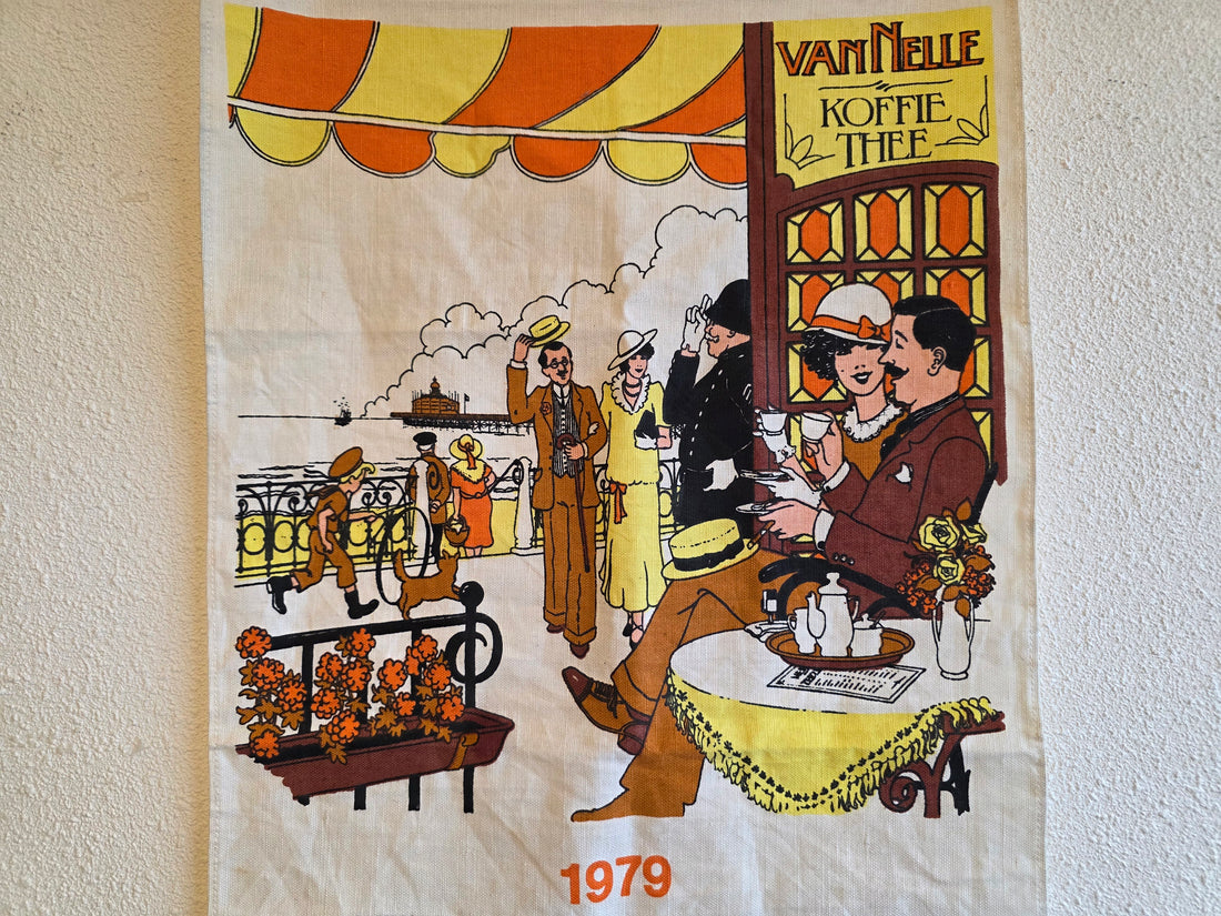 Van Nelle stoffen kalender 1979 theedoek