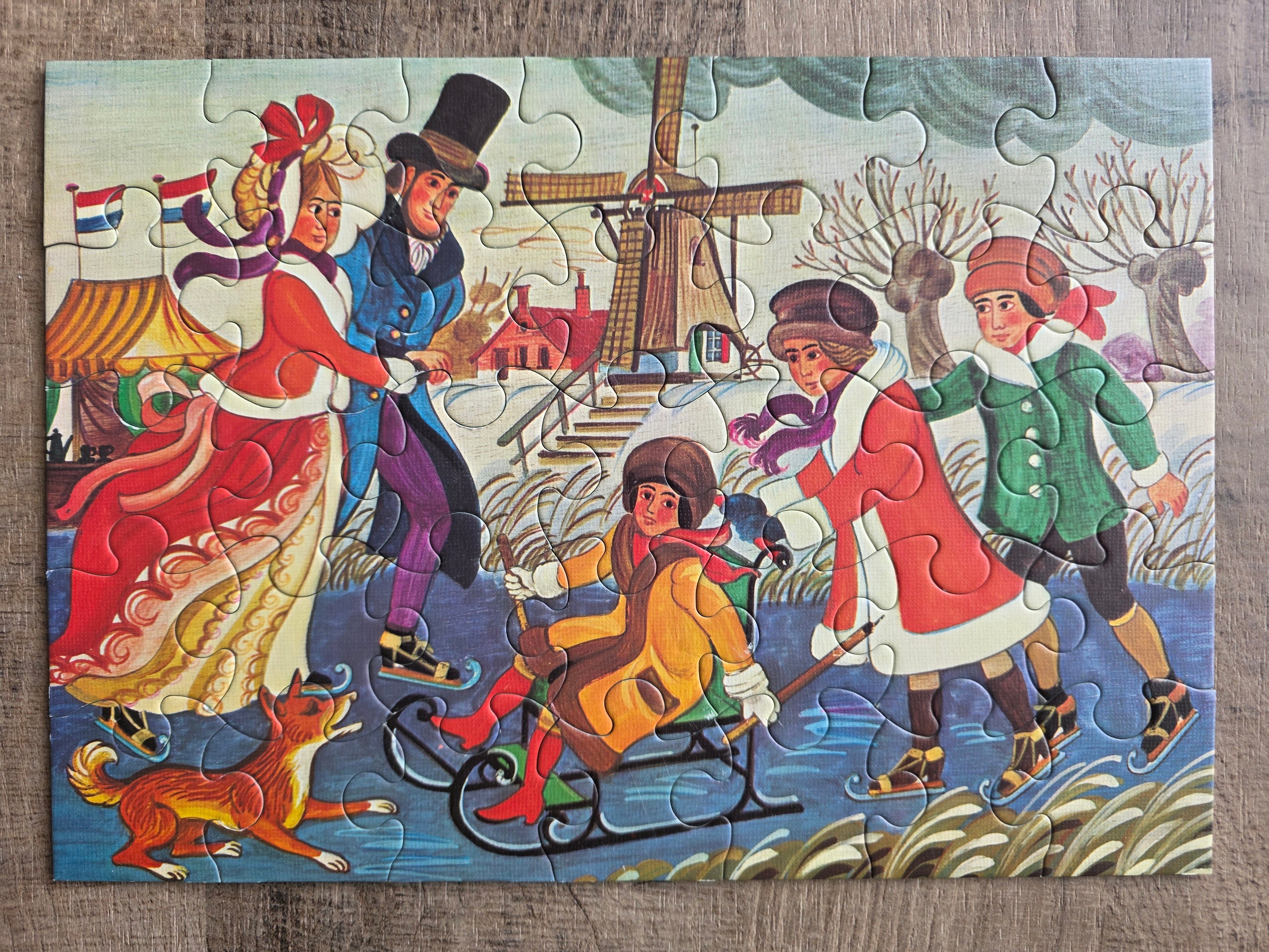 Jumbo vintage puzzel 4 seizoenen 4x35 stukjes