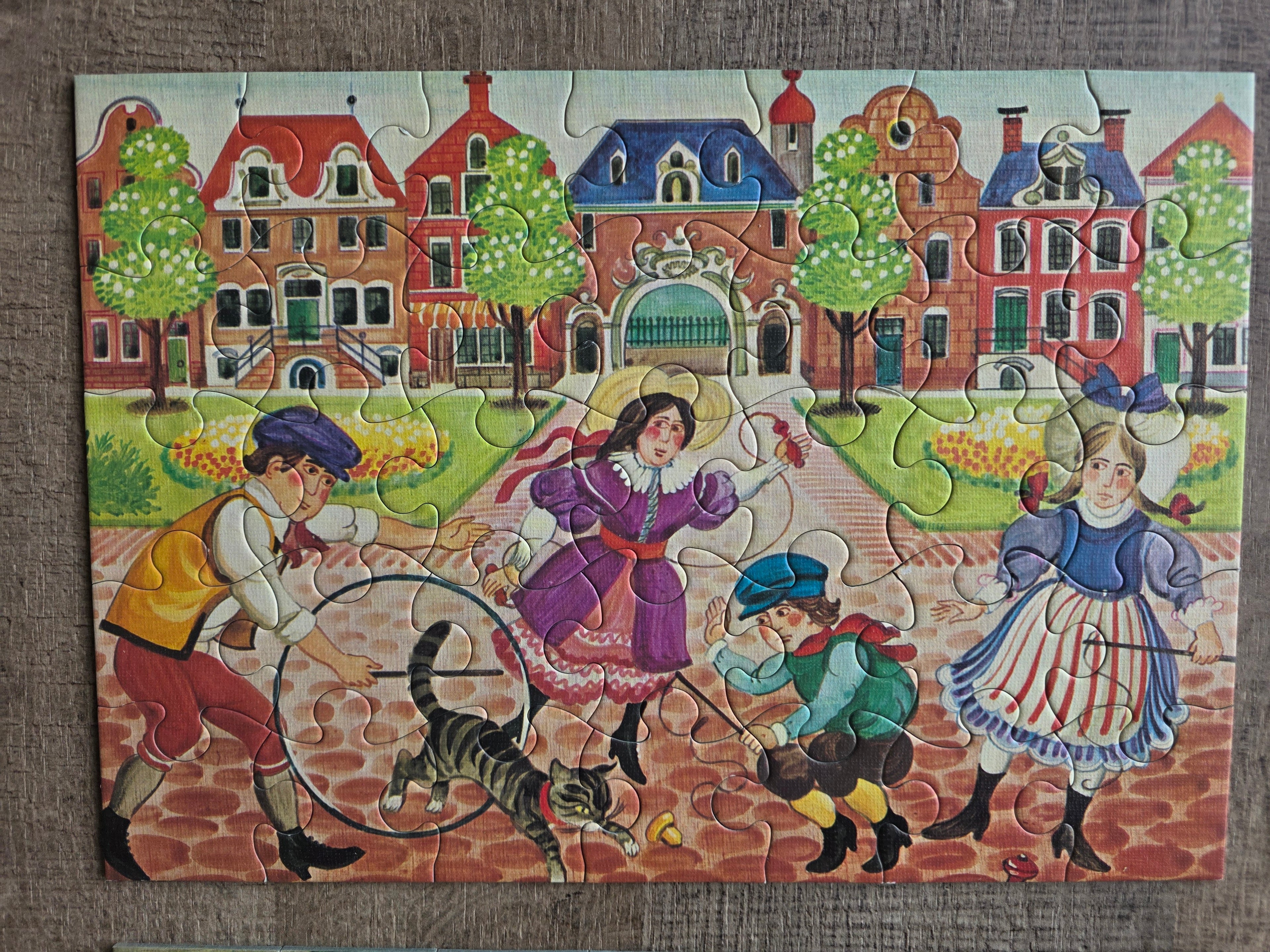 Jumbo vintage puzzel 4 seizoenen 4x35 stukjes