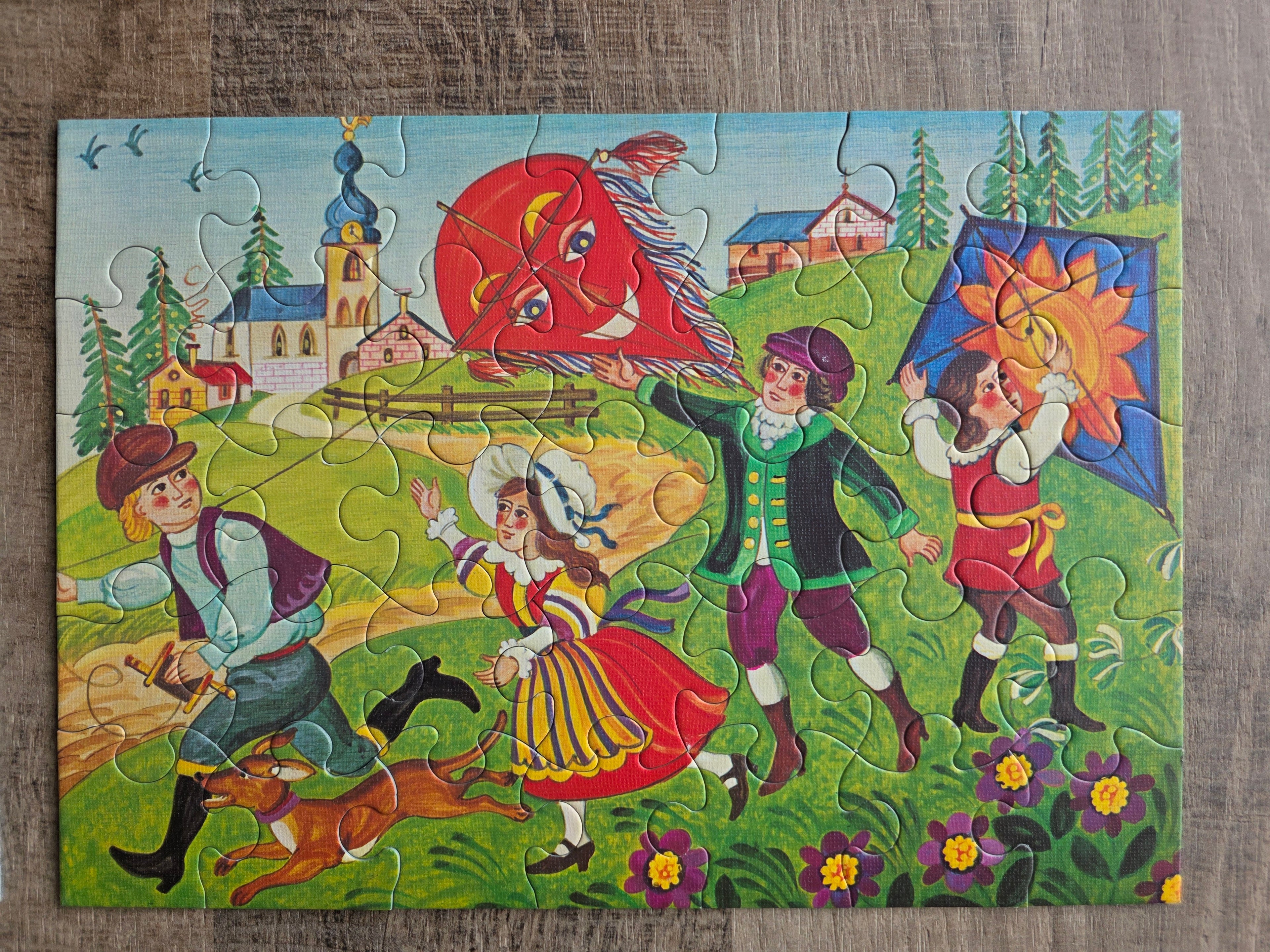 Jumbo vintage puzzel 4 seizoenen 4x35 stukjes