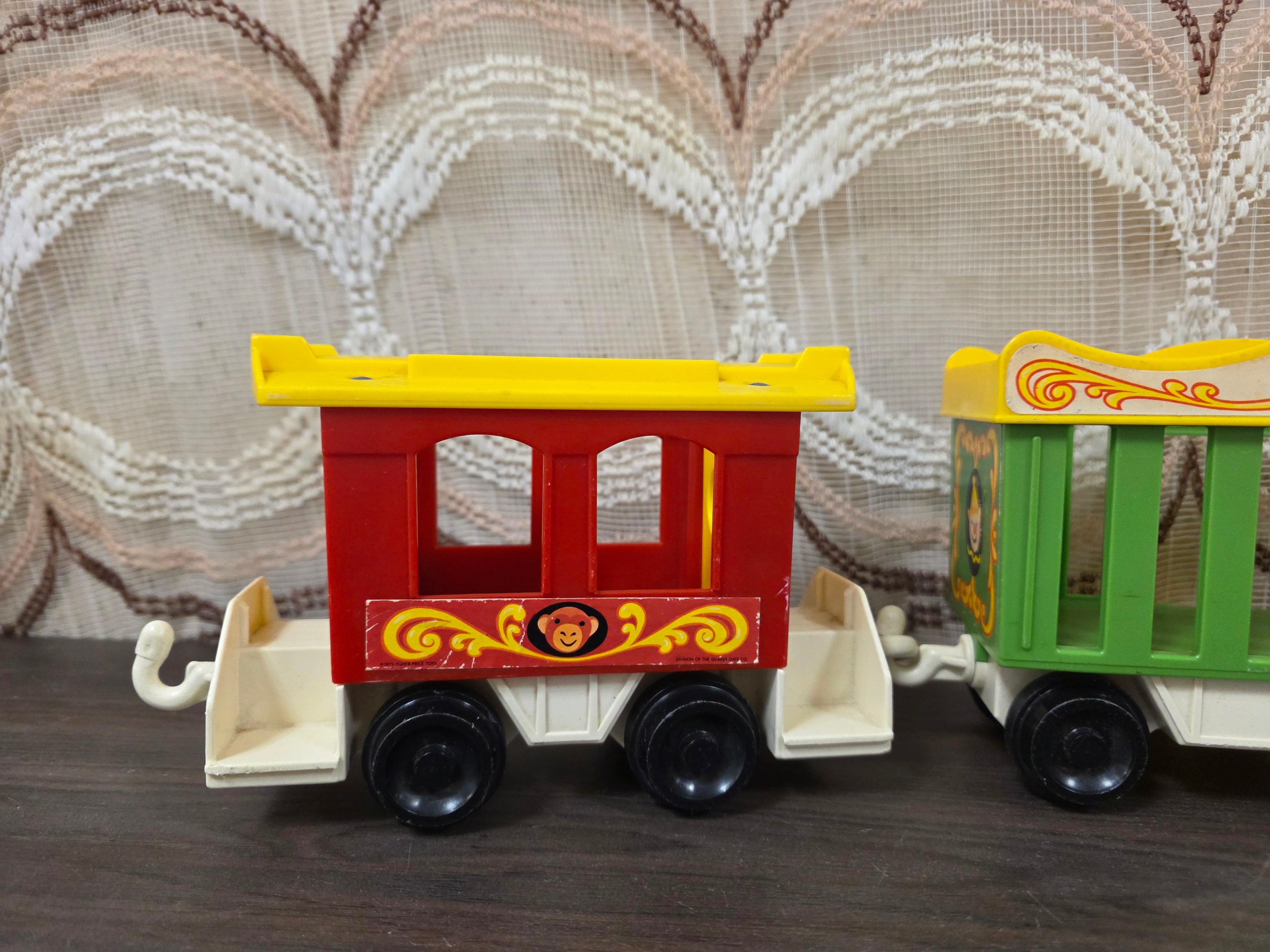 Fisher Price circus trein vintage speelgoed trein