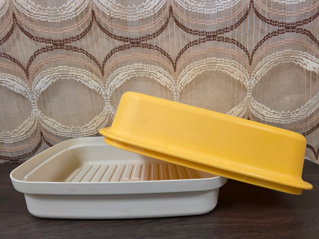 Tupperware Kornuit broodtrommel geel