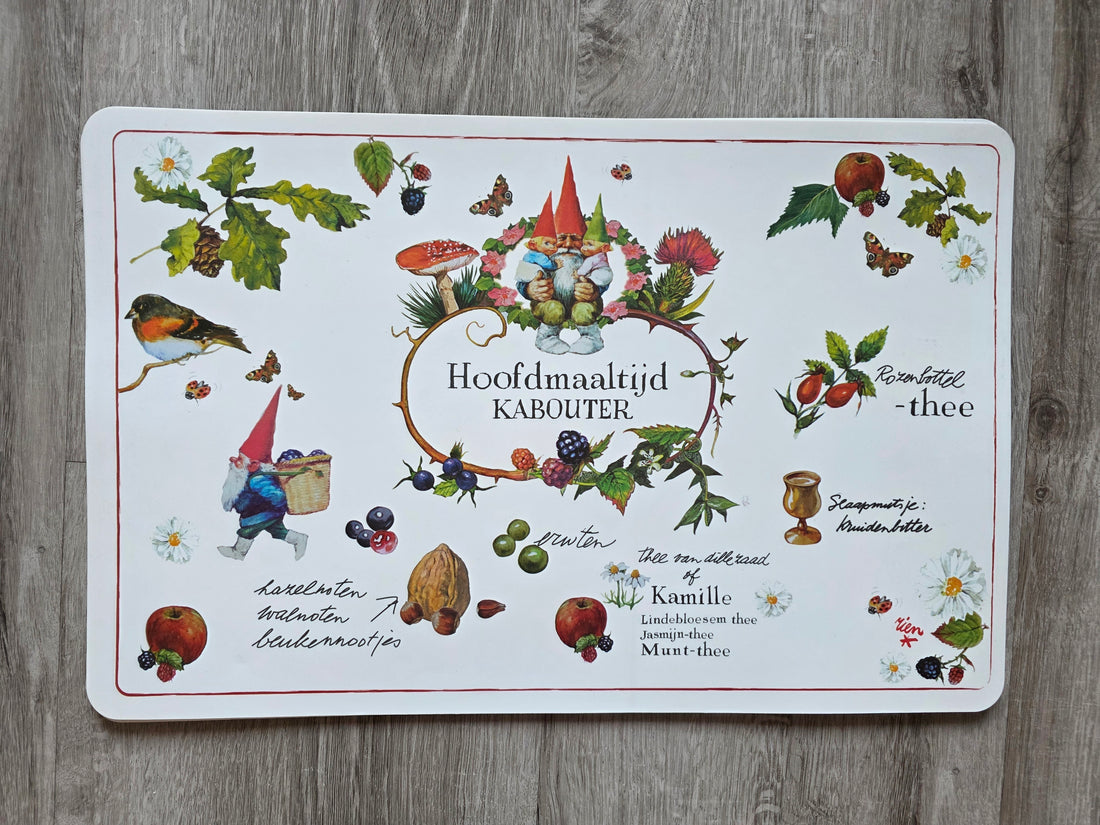 Vintage David de Kabouter placemats Rien Poortvliet
