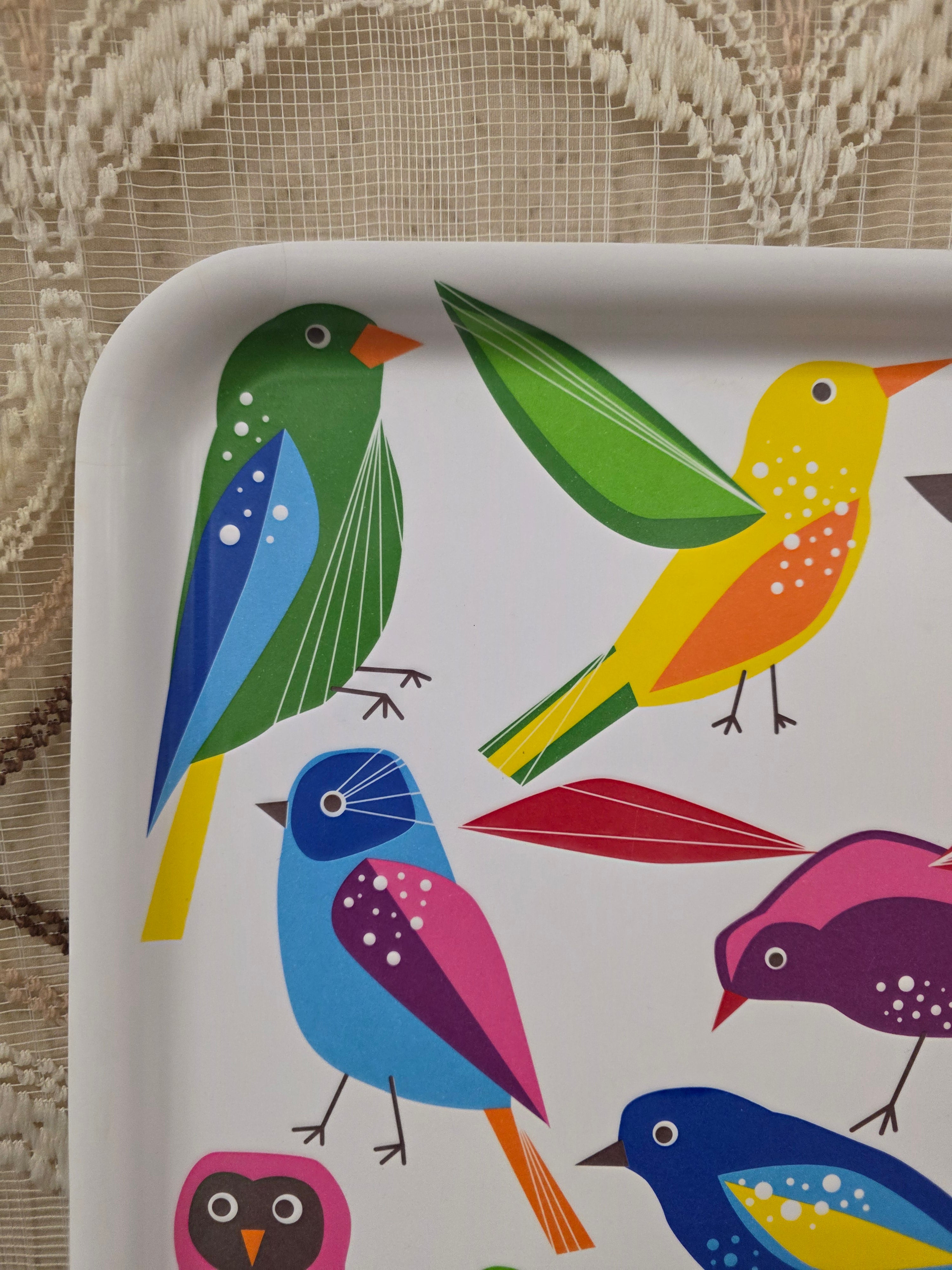 IKEA BÄRBAR dienblad met vogelmotief ontwerp S. Edholm & L. Ullenius